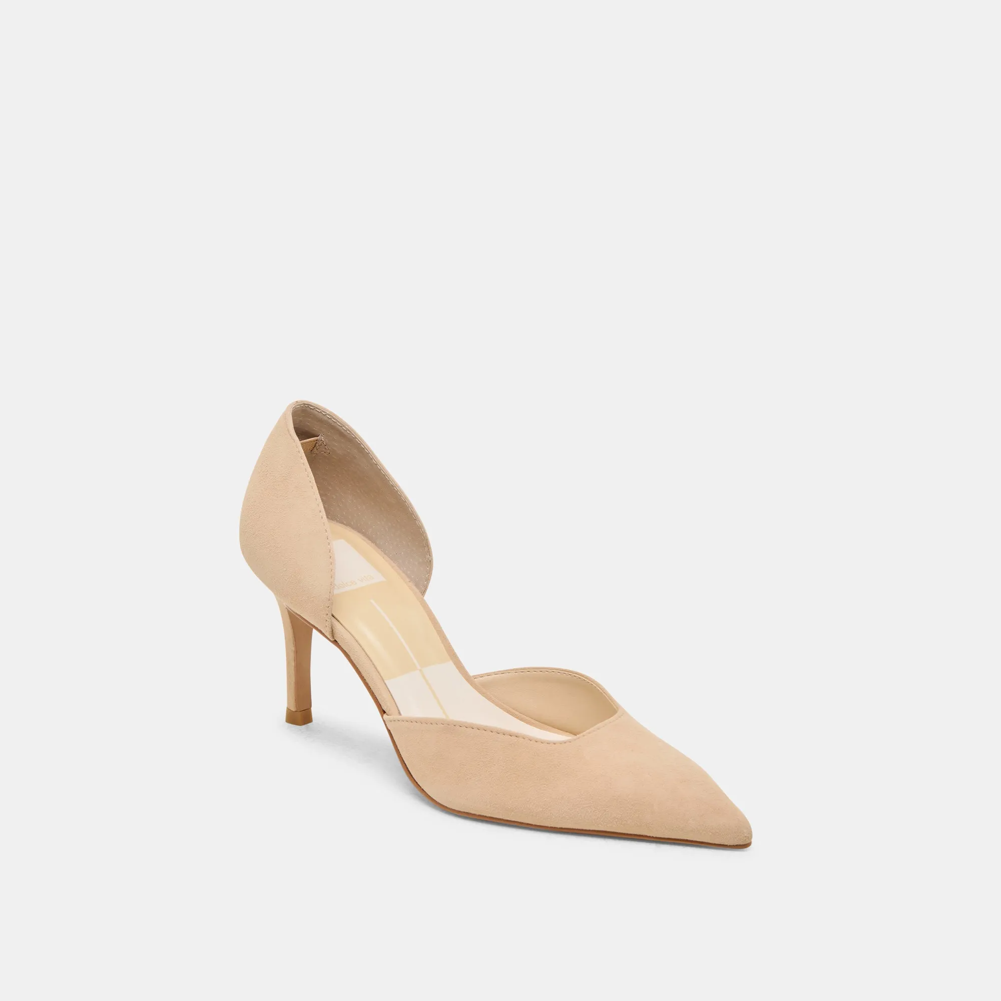 Open Heel Sandals ELOY HEELS TAN SUEDE