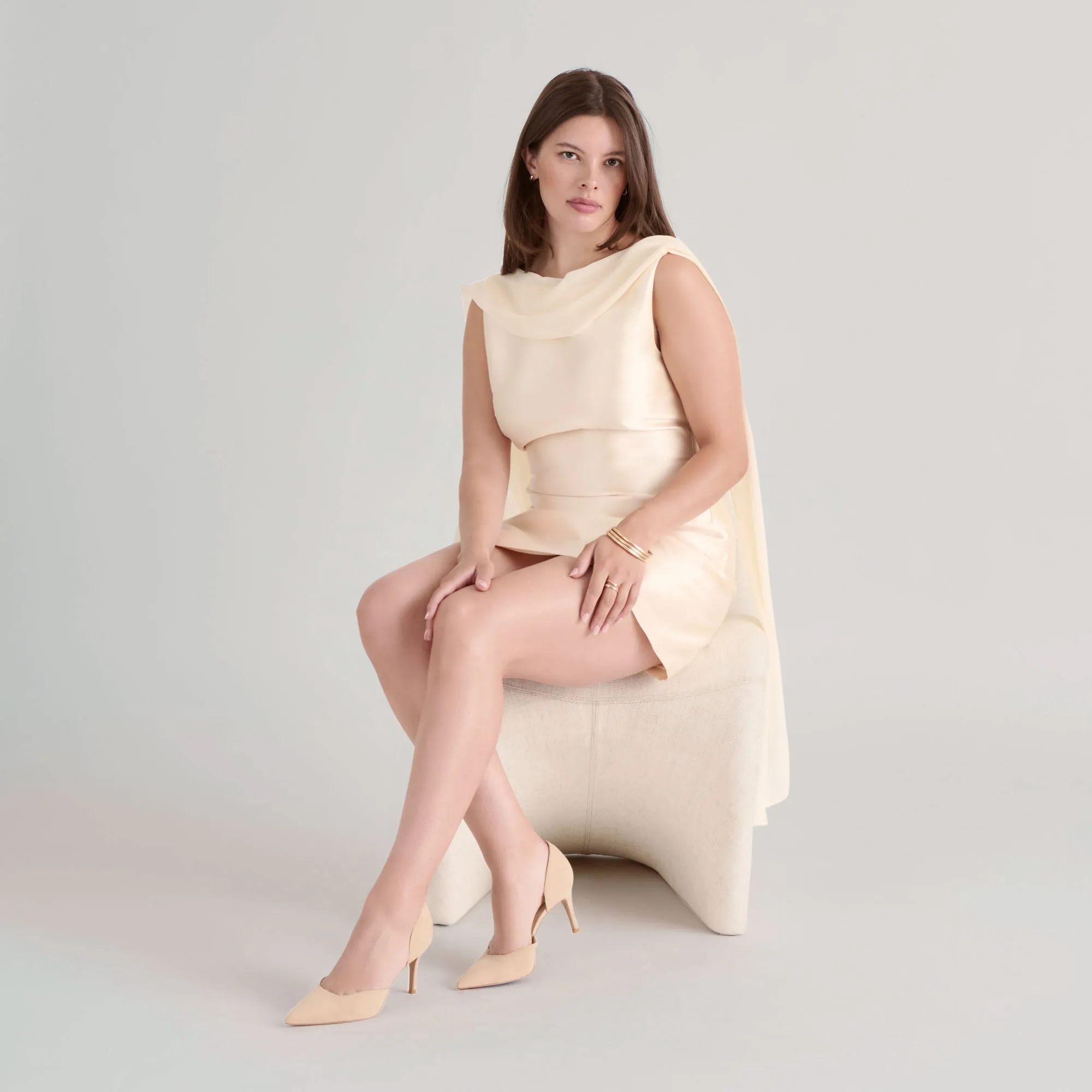 Adjustable ELOY HEELS TAN SUEDE