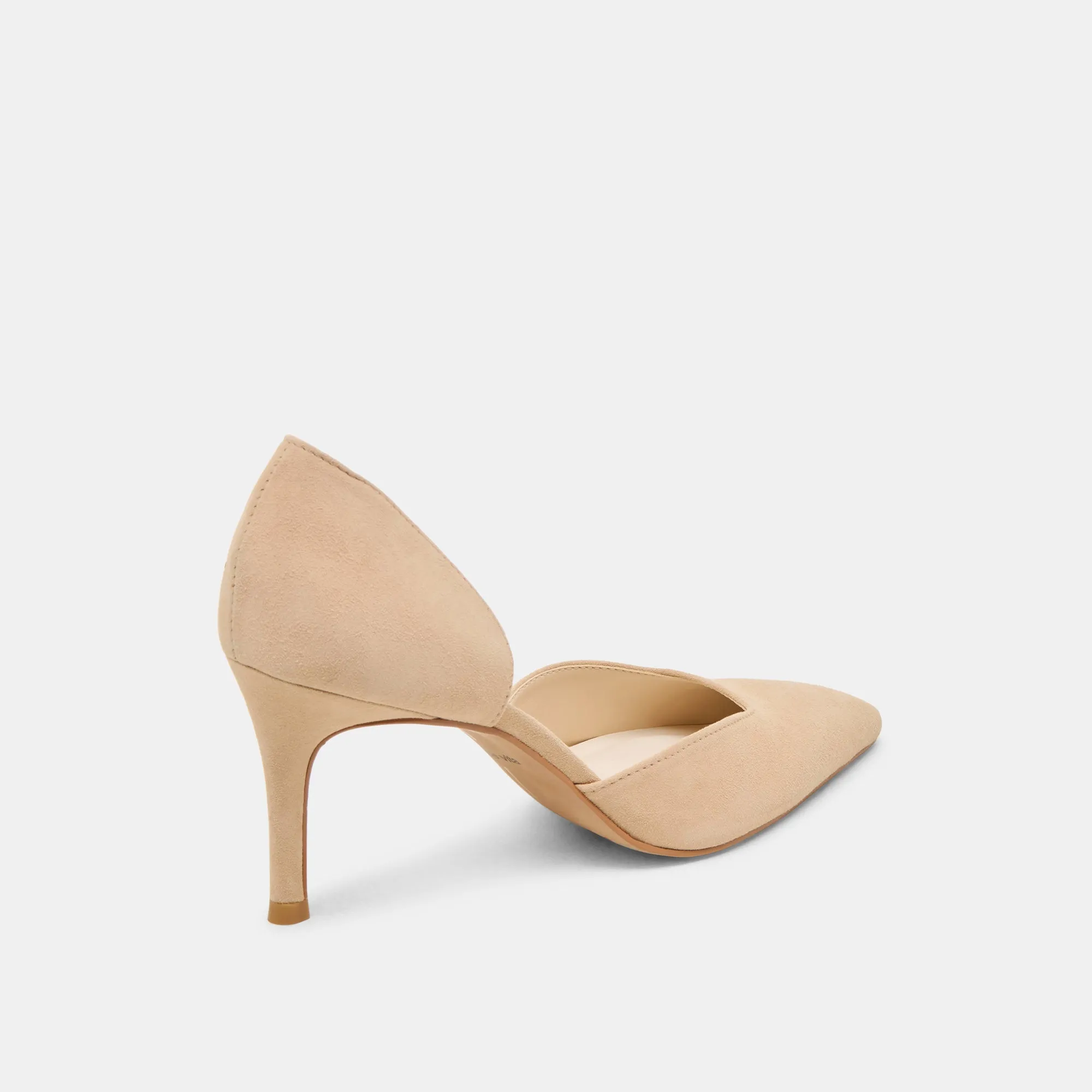 ELOY HEELS TAN SUEDE Slip On Design