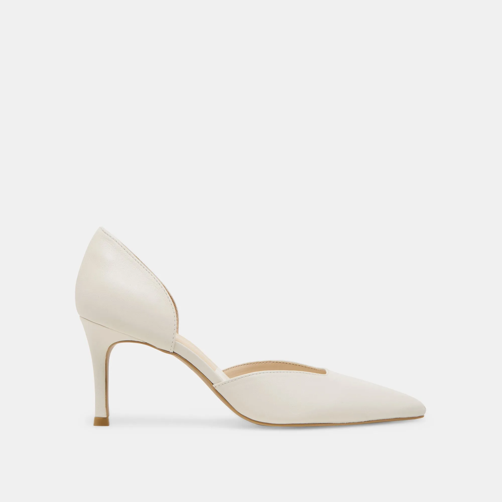 Evening Sandals Pivot Point ELOY HEELS WHITE LEATHER