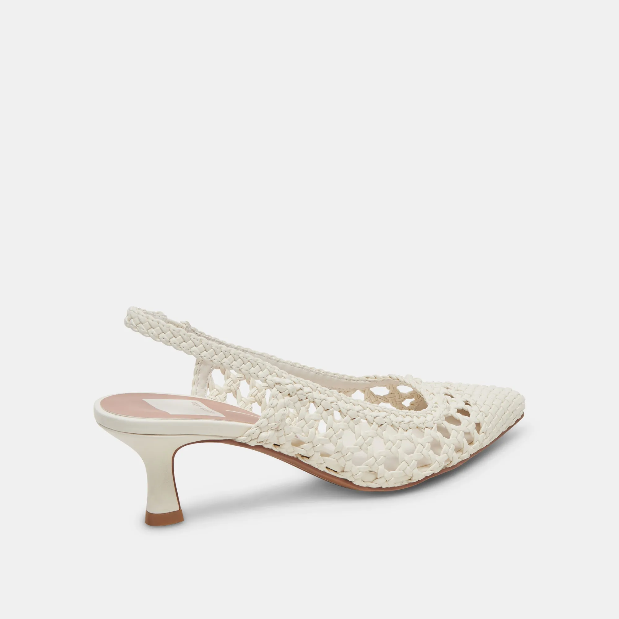 OLYMPA HEELS WHITE STELLA Leather Insole