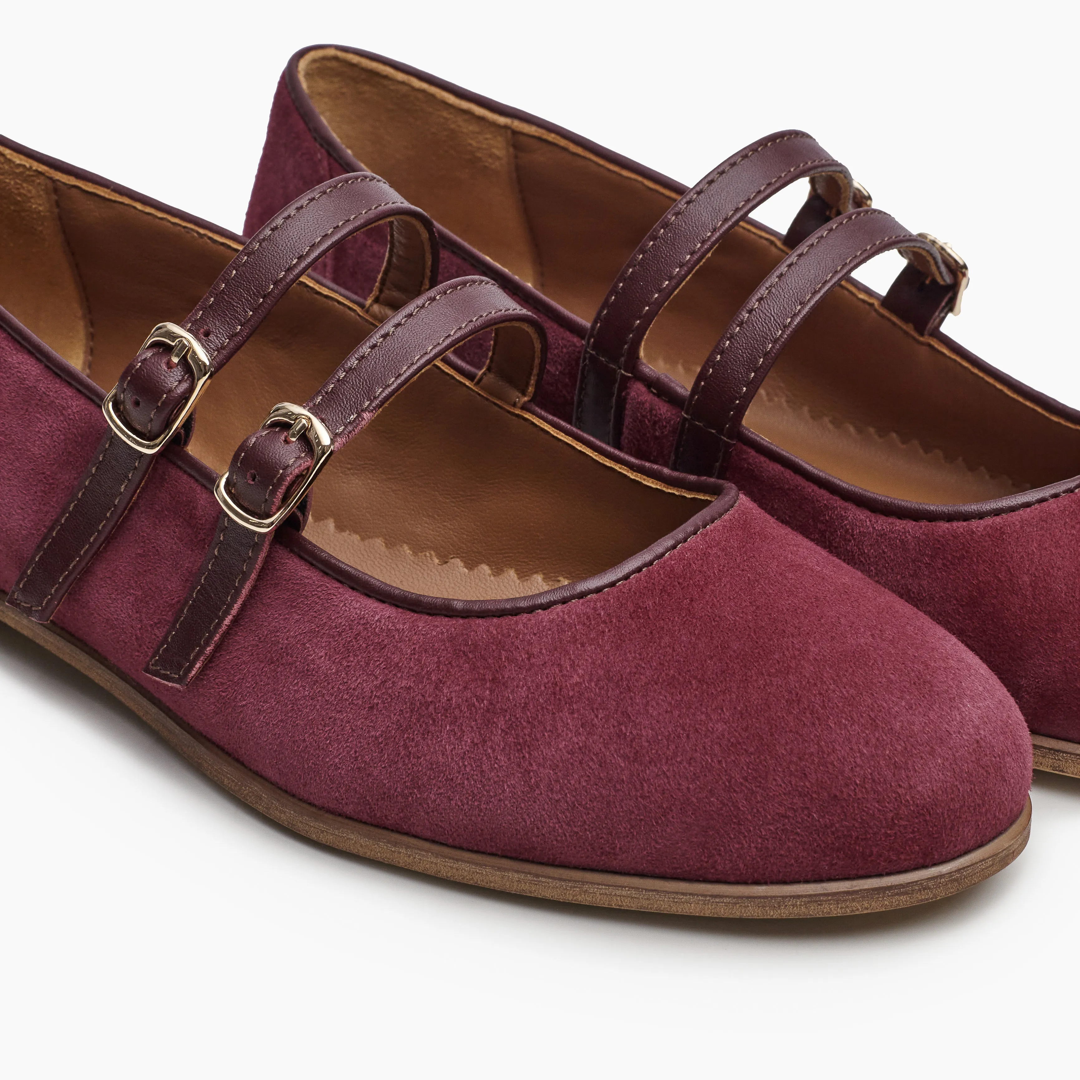 Emily - Mary Jane Flats Iconic shock absorption muted colors