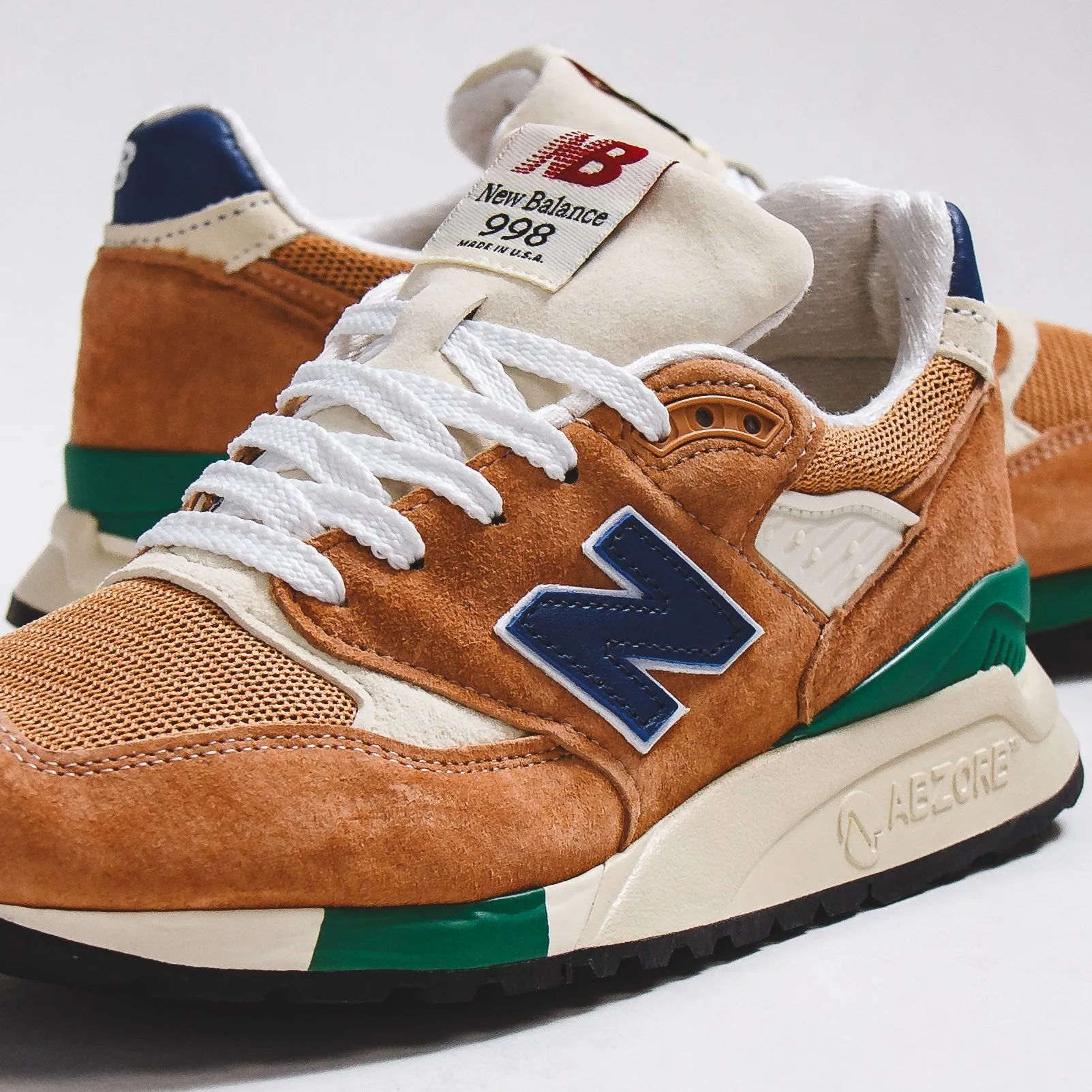 Anti Slip New Balance Unisex 998 Orange Made In USA U998OB