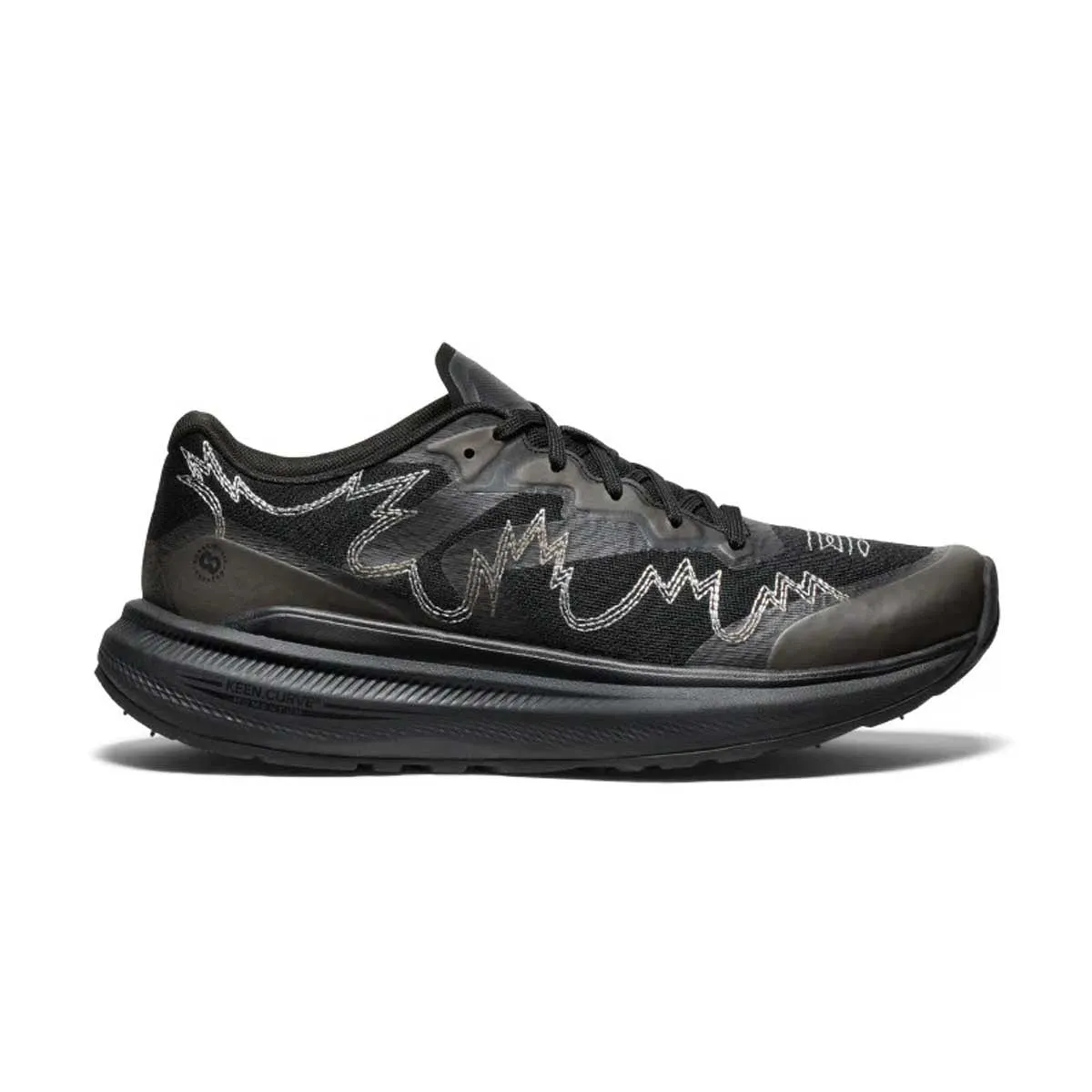 Layered Cushioning System Anatomical Footbed Shape   Engineered Garments WK500 'Black'