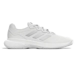 Adidas Performance Game Court 2.0  Womens Tennis Shoes - Footwear White/Silver Metallic Soft Padding