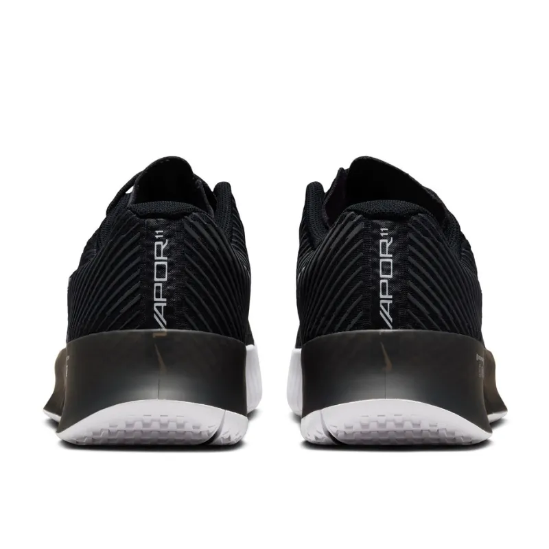 Nike Court Air Zoom Vapor 11 Men Hard Court Tennis Shoes - Black/White-Anchrite Stretch upper Impact Zone