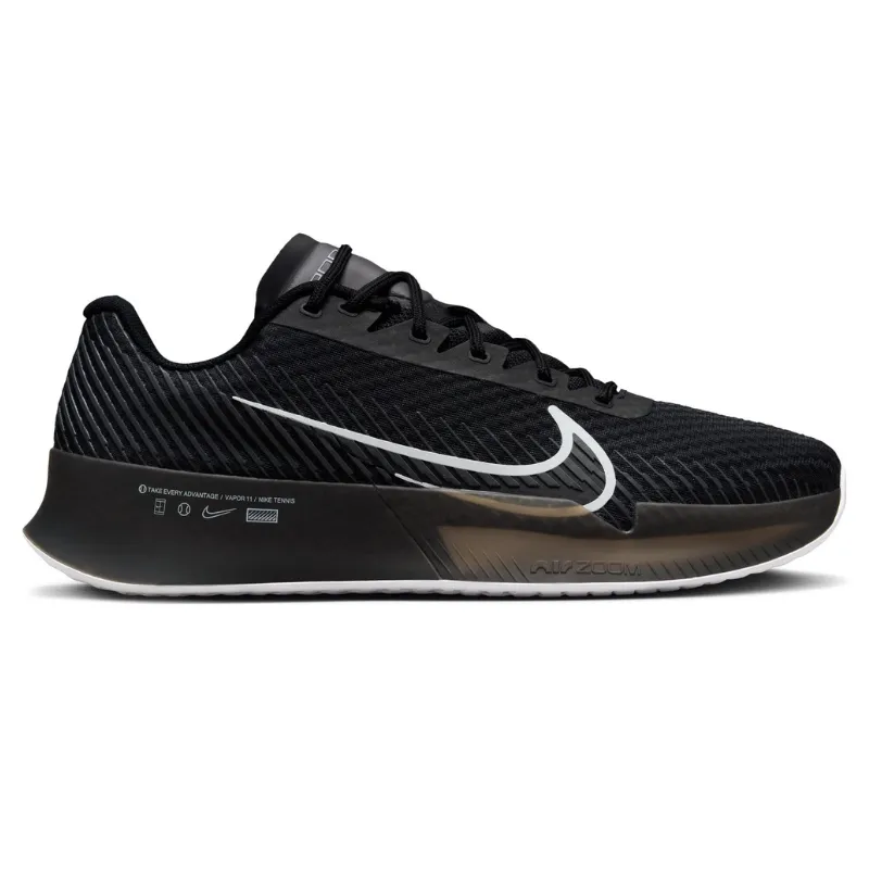 Nike Court Air Zoom Vapor 11 Men Hard Court Tennis Shoes - Black/White-Anchrite Air Flow Simple Fit