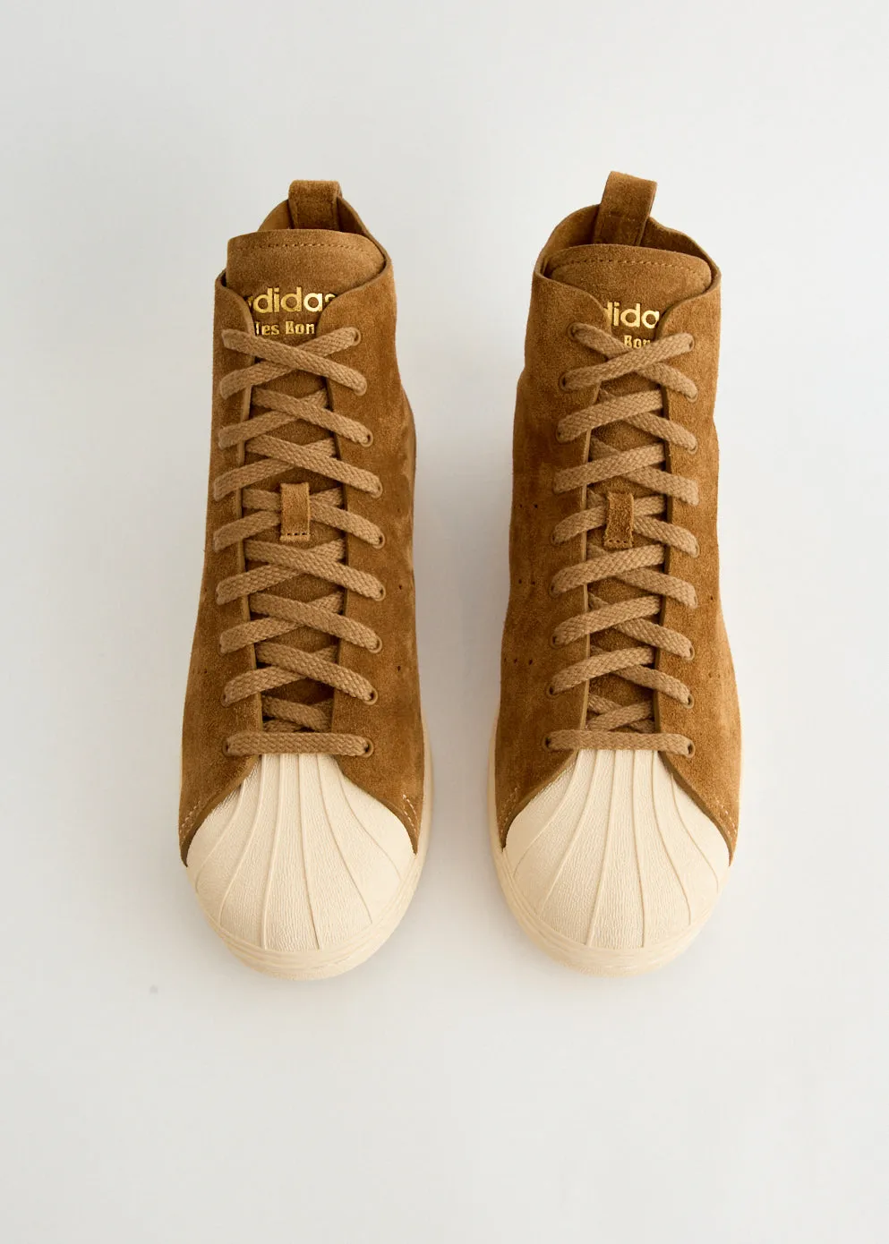 x Wales Bonner Superstar Hi 'Tan Brown' Sneakers Weekend Outfit Slip On Mules