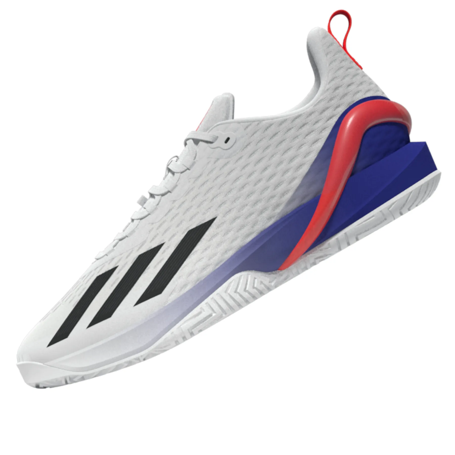 Wide fit Workout Ready Adidas Performance Adizero Cybersonic Men  Tennis Shoes- Ftw White/Core Black/Solar Red