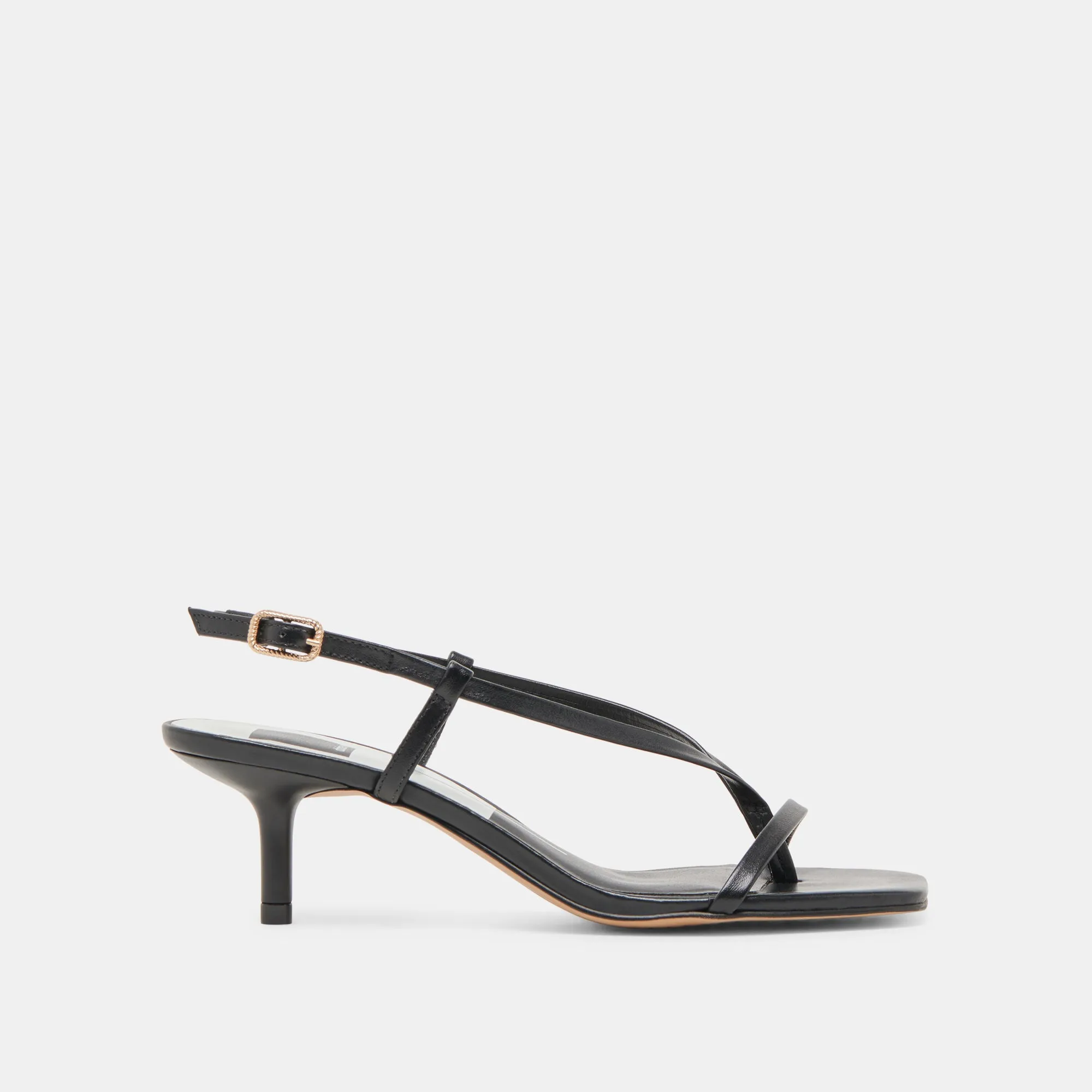 LAURY HEELS BLACK LEATHER Laced
