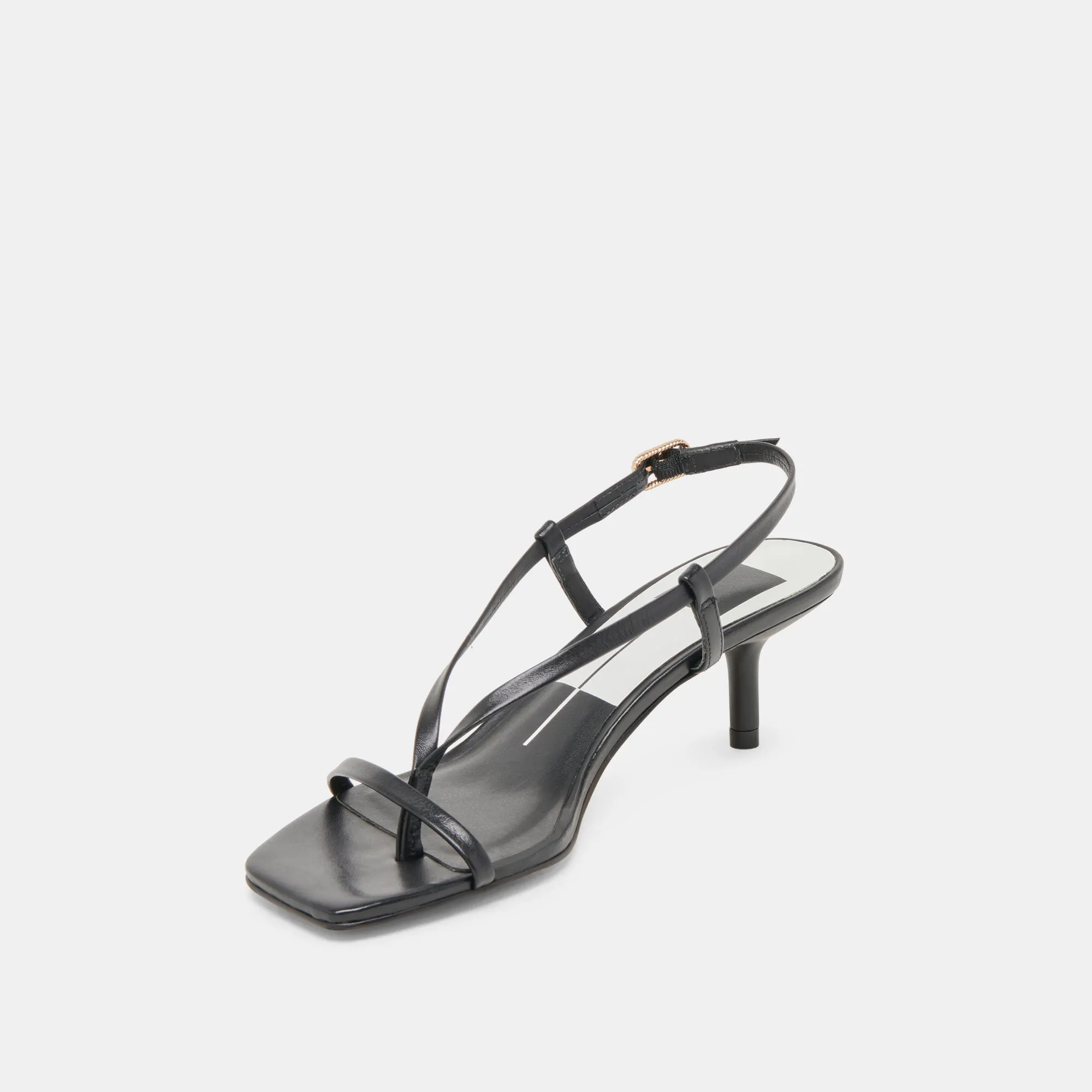 LAURY HEELS BLACK LEATHER Heel Support