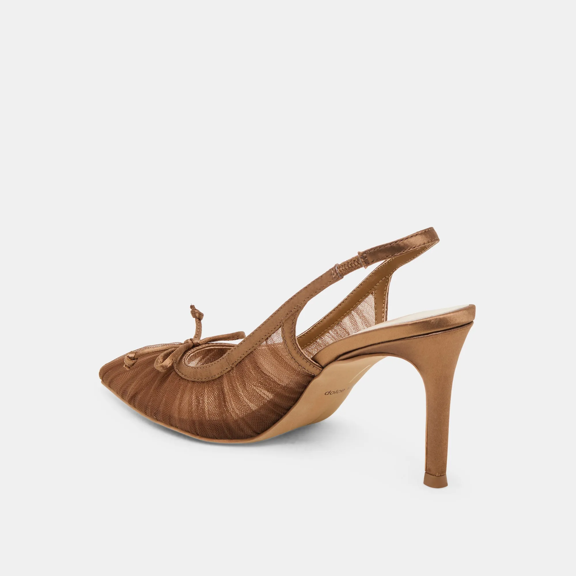 Foot Stability YELA HEELS MID BROWN TULLE