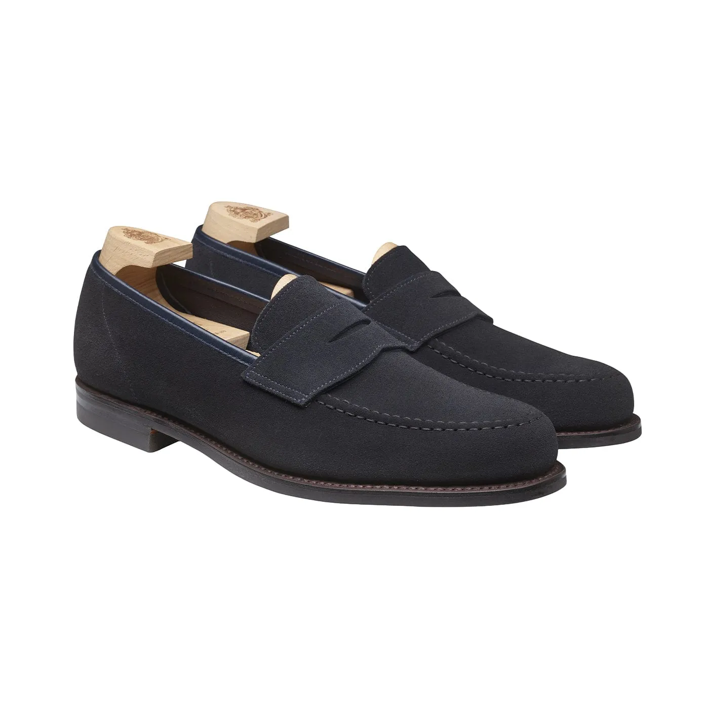 Harvard 2 Navy Suede Practical Slip-on Shoes