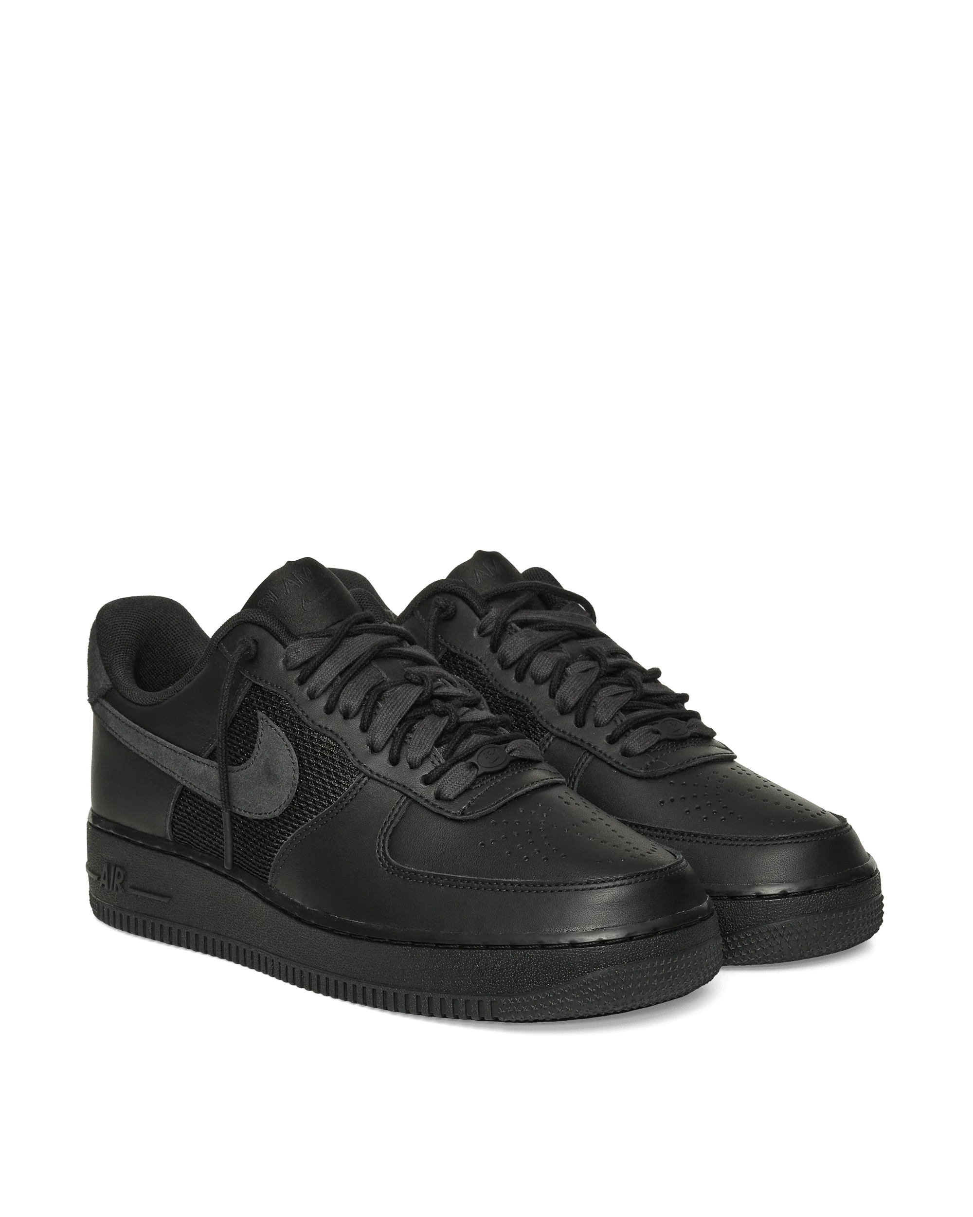 Stretchable Slam Jam Air Force 1 Sneakers Black
