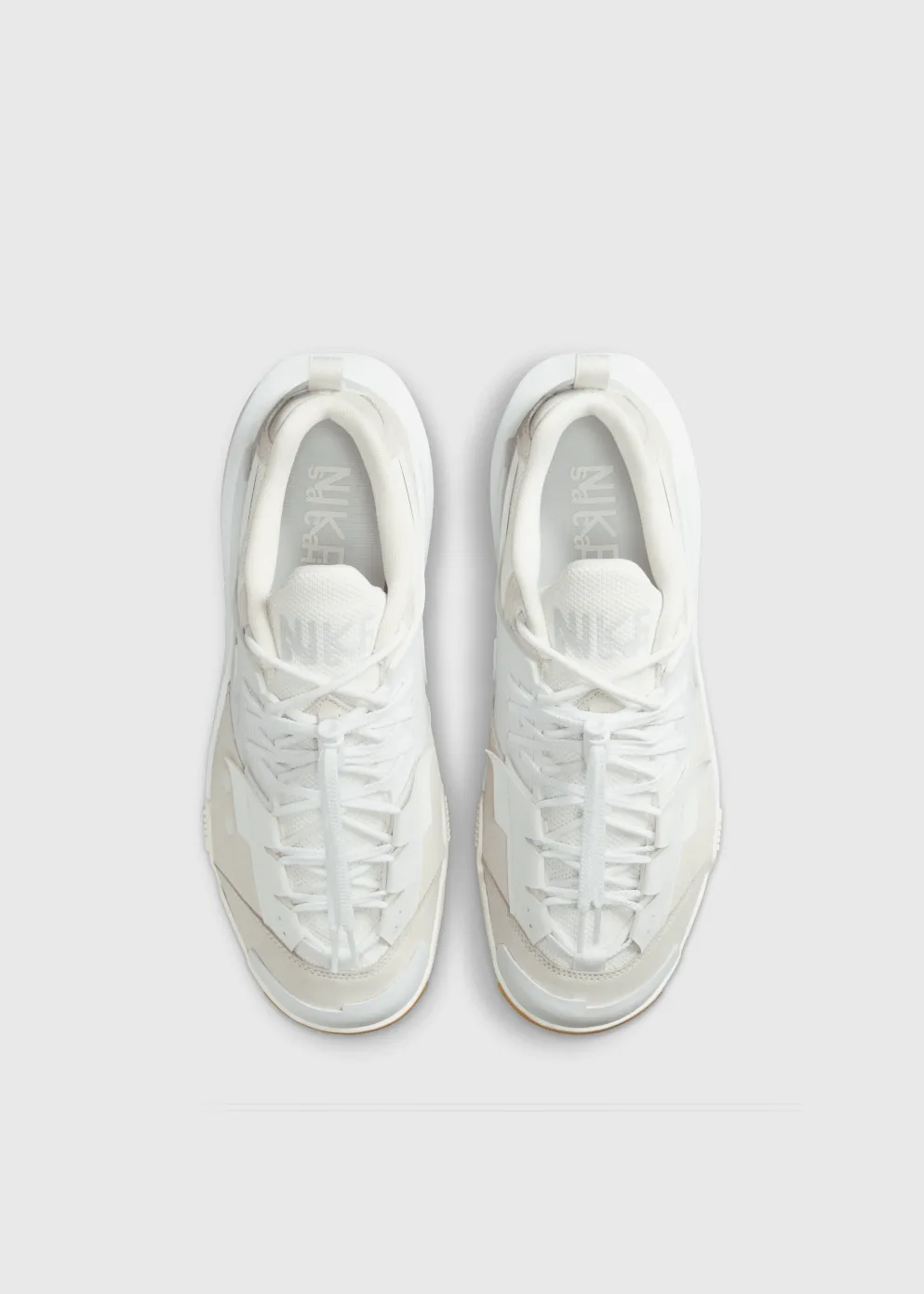 Supportive Step Spring Ready x sacai Zegamadome 'Summit White' Sneakers