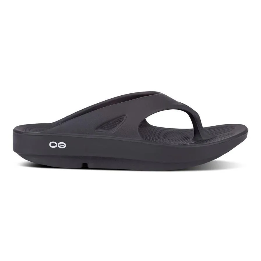 OOFOS Men's OOriginal Thong Black Quick Match Comfortable Footwear for Every Day