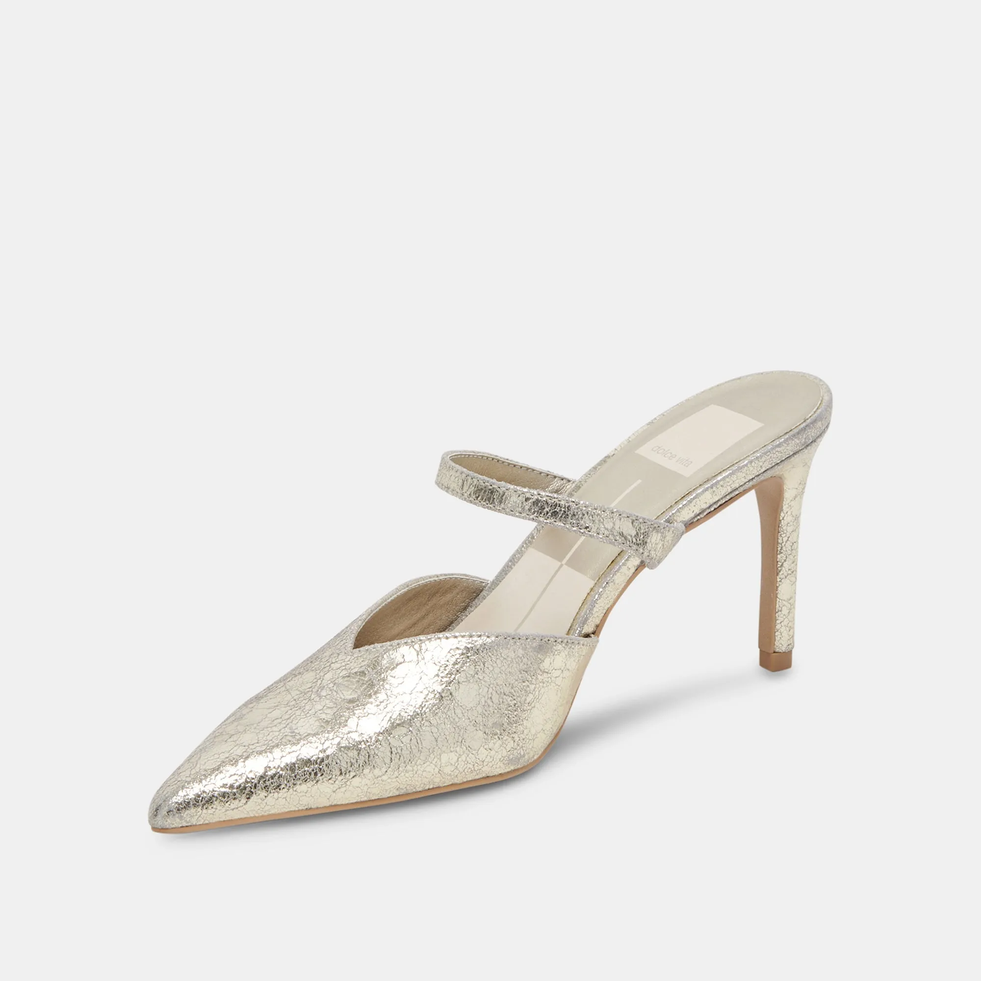 Luxe Boots with Heels KANIKA WIDE HEELS PLATINUM DISTRESSED LEATHER