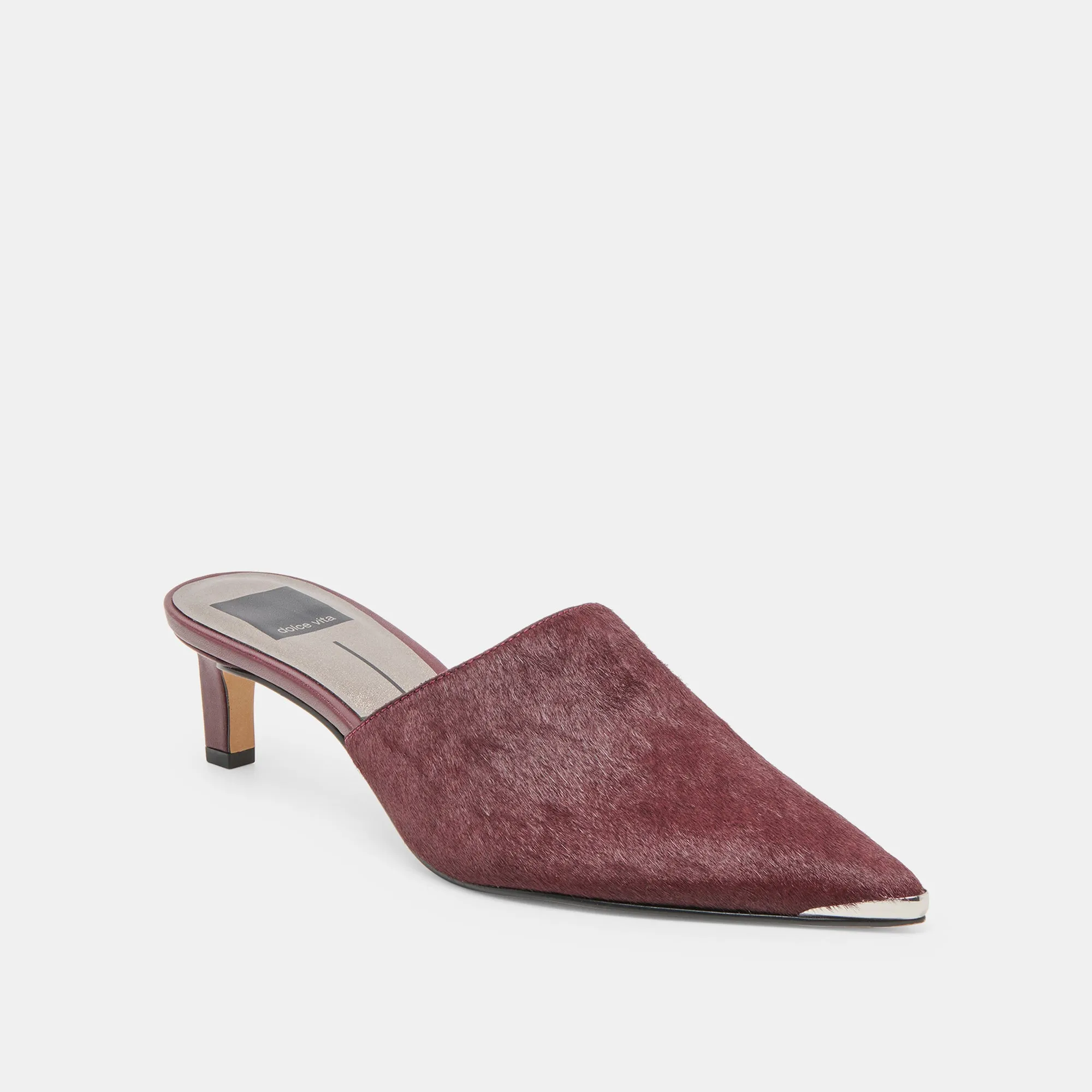 LEXY HEELS BERRY CALF HAIR Comfortable Heel