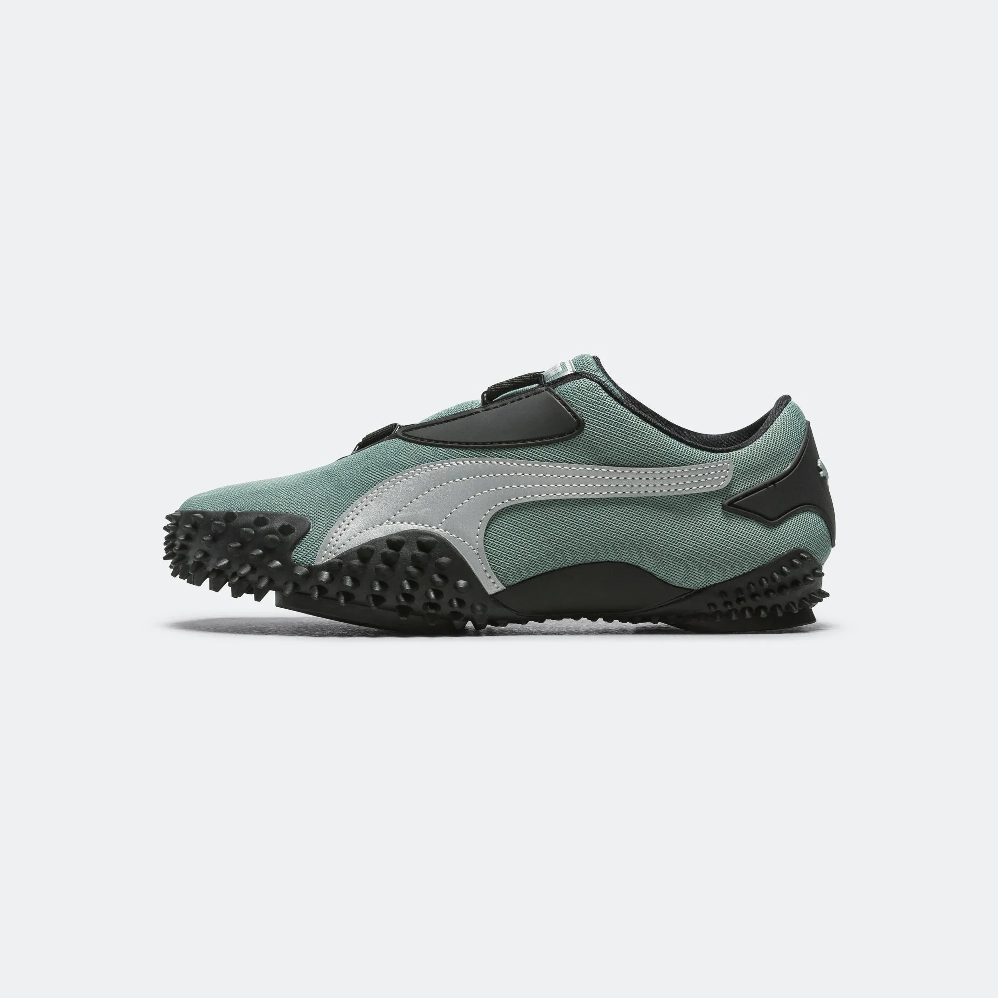 Mostro OG - Green Moon/Puma Silver Knit texture