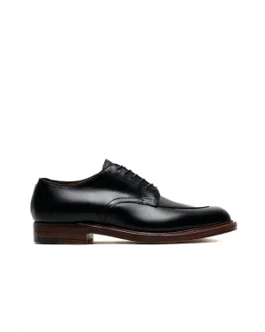 Sporty Detail Alden V Tip Blucher Black Calfskin/Black Regina Grain G2603