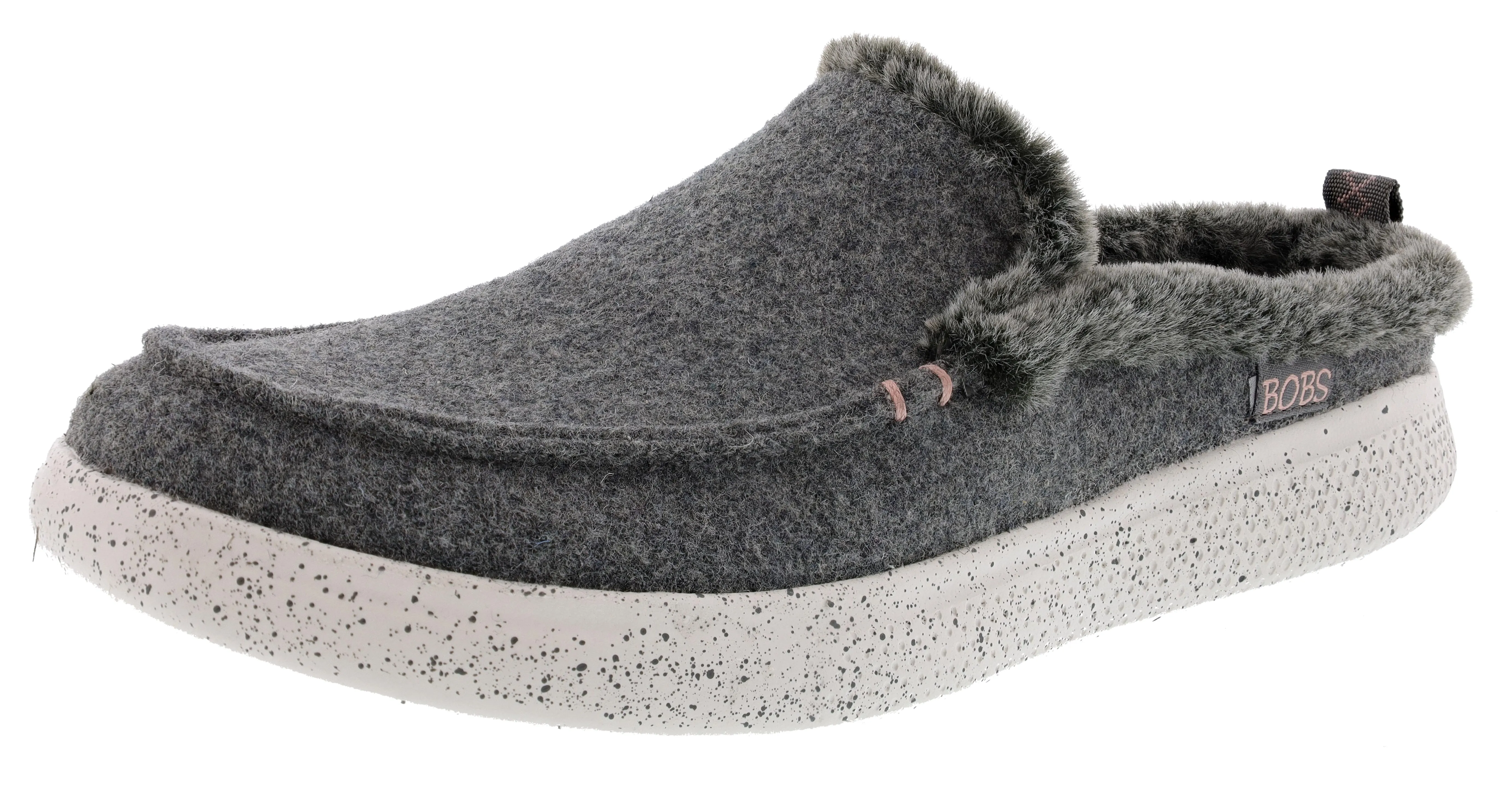 Skechers Women's Bobs Skipper Wild Wooly Memory Foam Slip On Slippers walking for fitness Travel Clothing