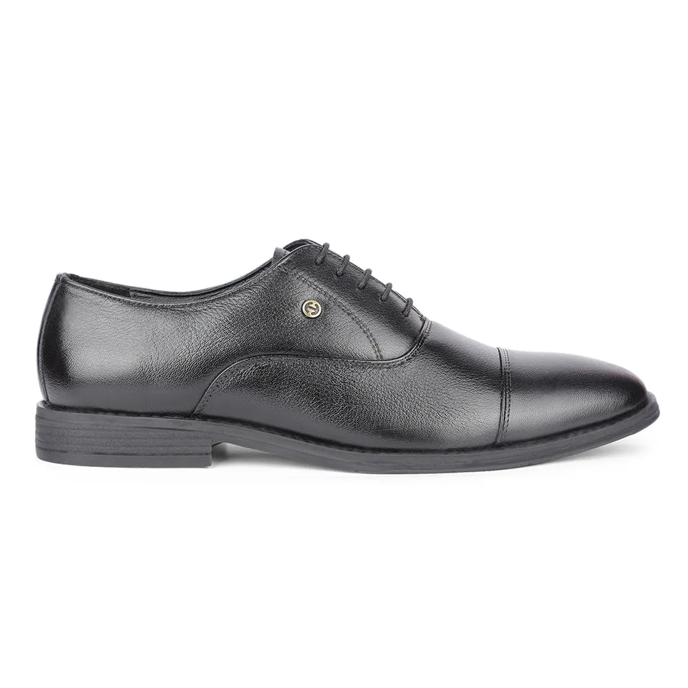 Healers Formal Black Lacing Derby Shoes For Men S201-04 By Liberty Stylish Office Look