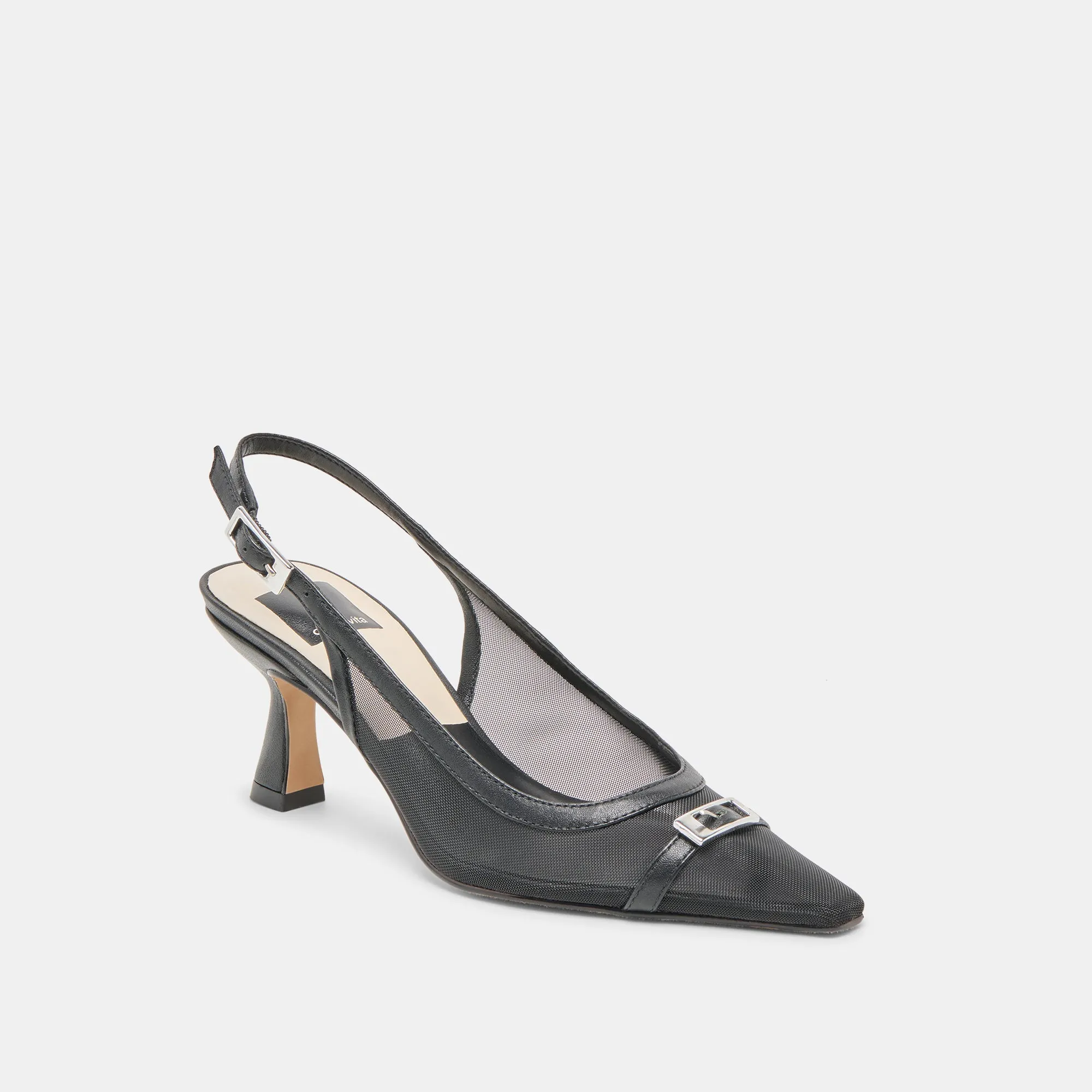 LORINE HEELS ONYX MESH Luxury Wedding Pumps