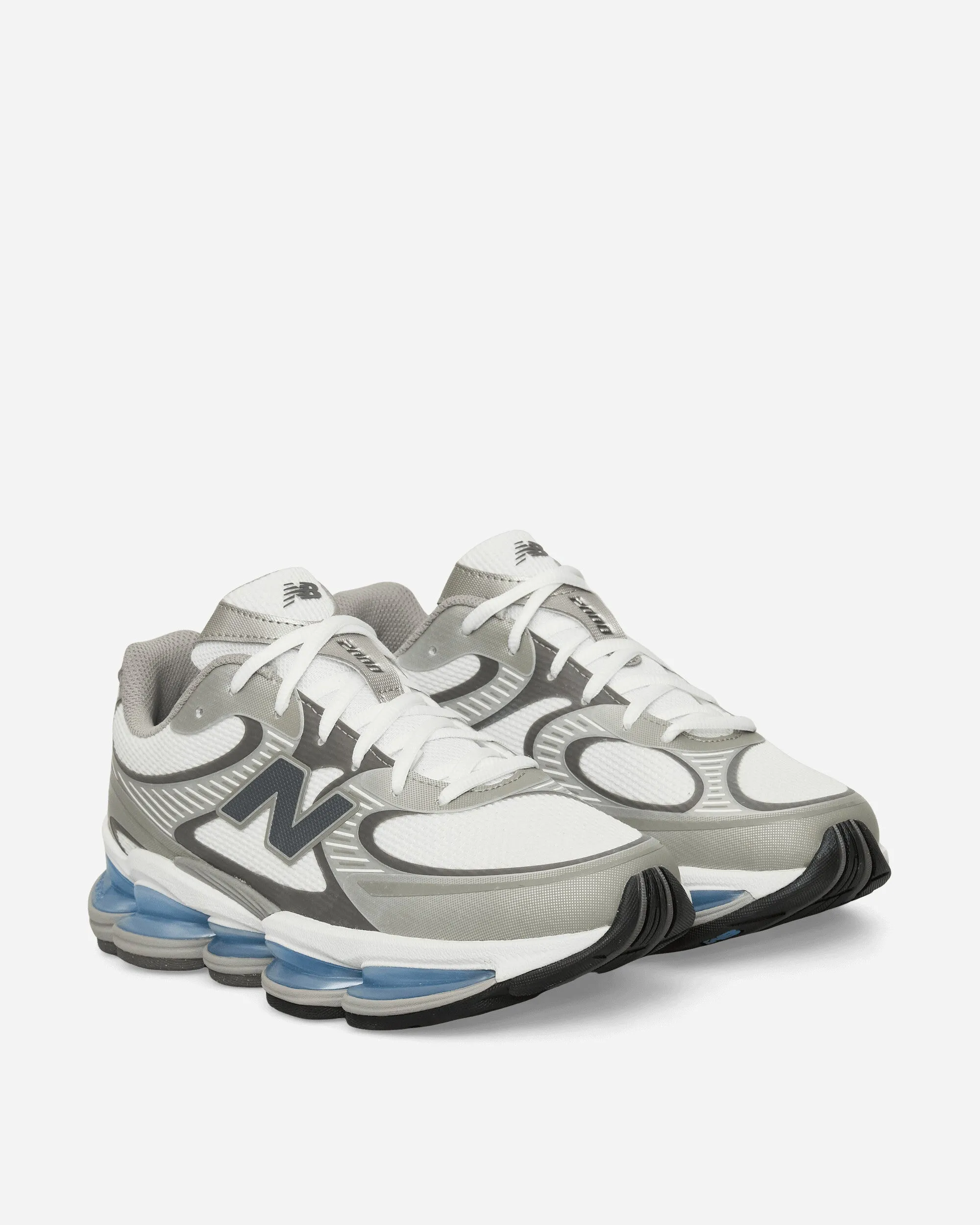 Stretch Material Quiet Footprint ABZORB 2000 Sneakers White / Silver Metallic / Castlerock