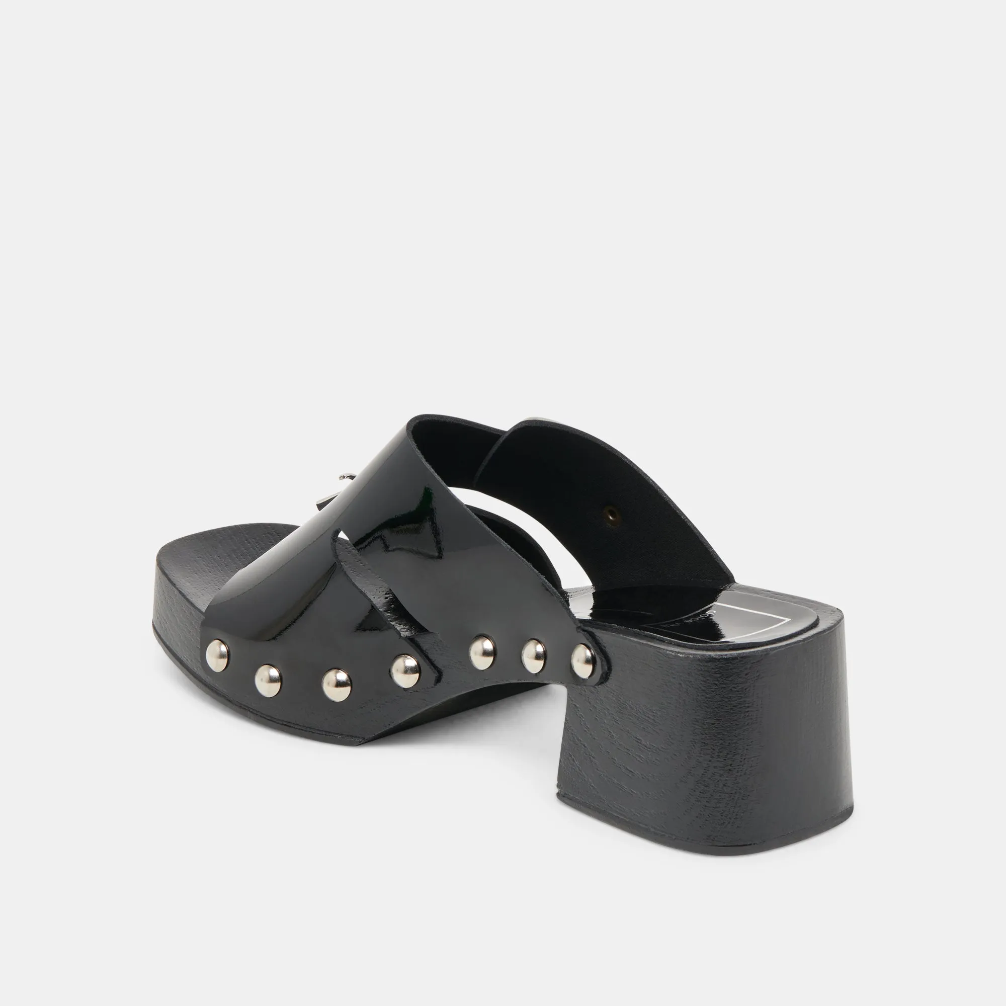 MELODY HEELS BLACK LEATHER Men's footwear