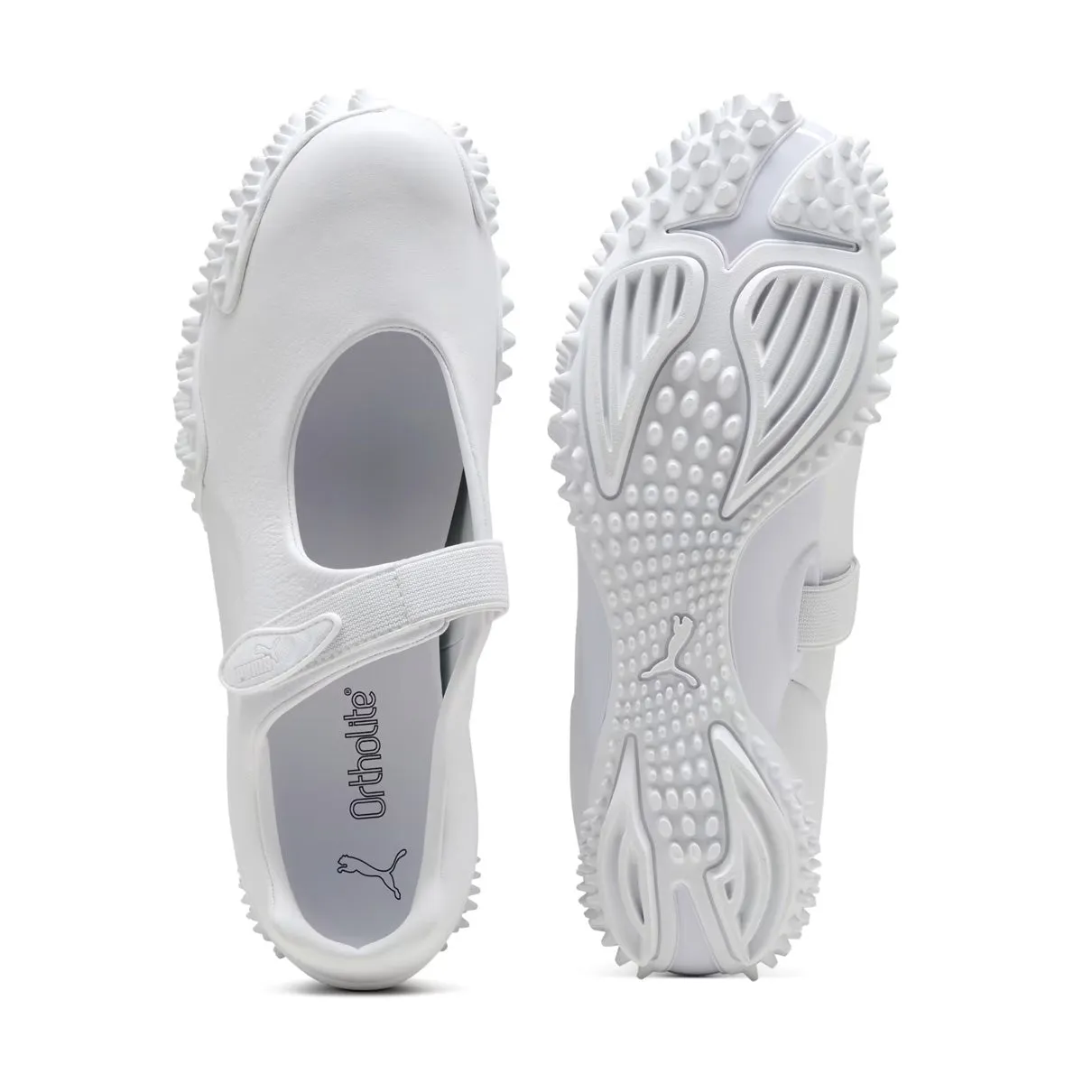 Mostro Fey Leather 'Puma White' Snack Step Calm Grey