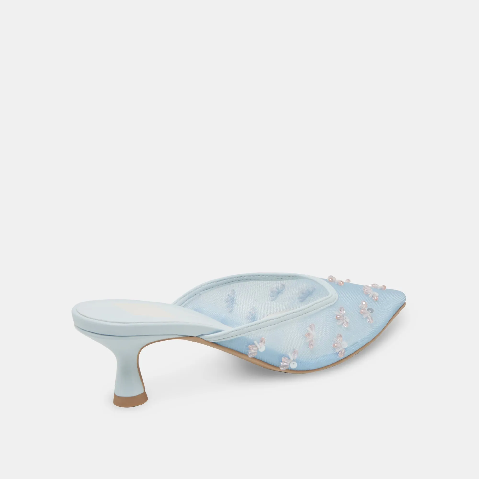 CLARA HEELS ICE BLUE MESH Anti Slip Feature