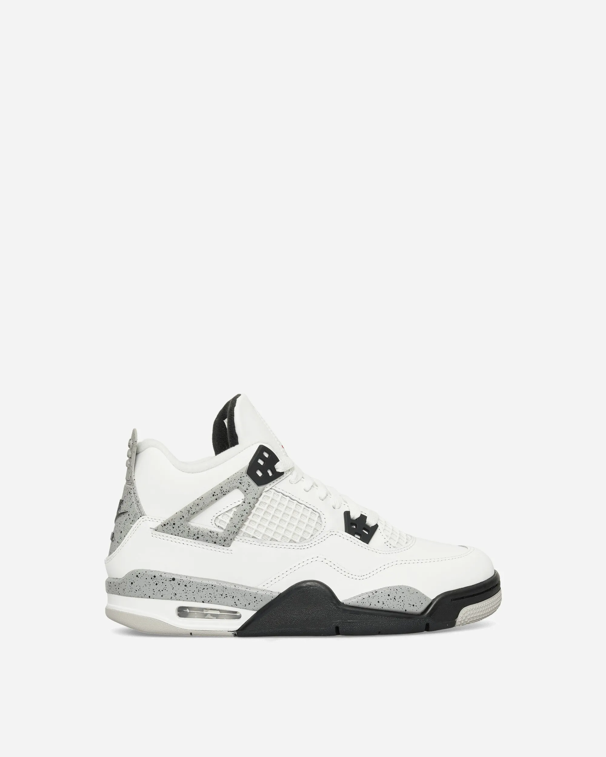 Air Jordan 4 (GS) Sneakers White Cement ShockAbsorbing Carefree Day
