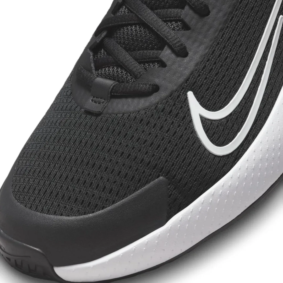 Low Profile Nike Court Vapor Lite 2 Black/White Men's Hard Court Tennis Shoes