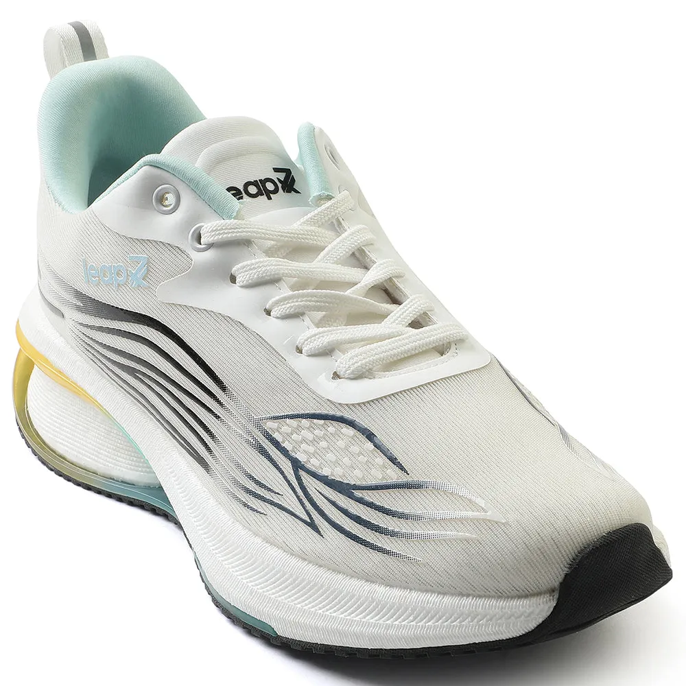 Leap7x White Sports Lacing Running Shoes For Men MOSCOW-2 By Liberty ballet shoes