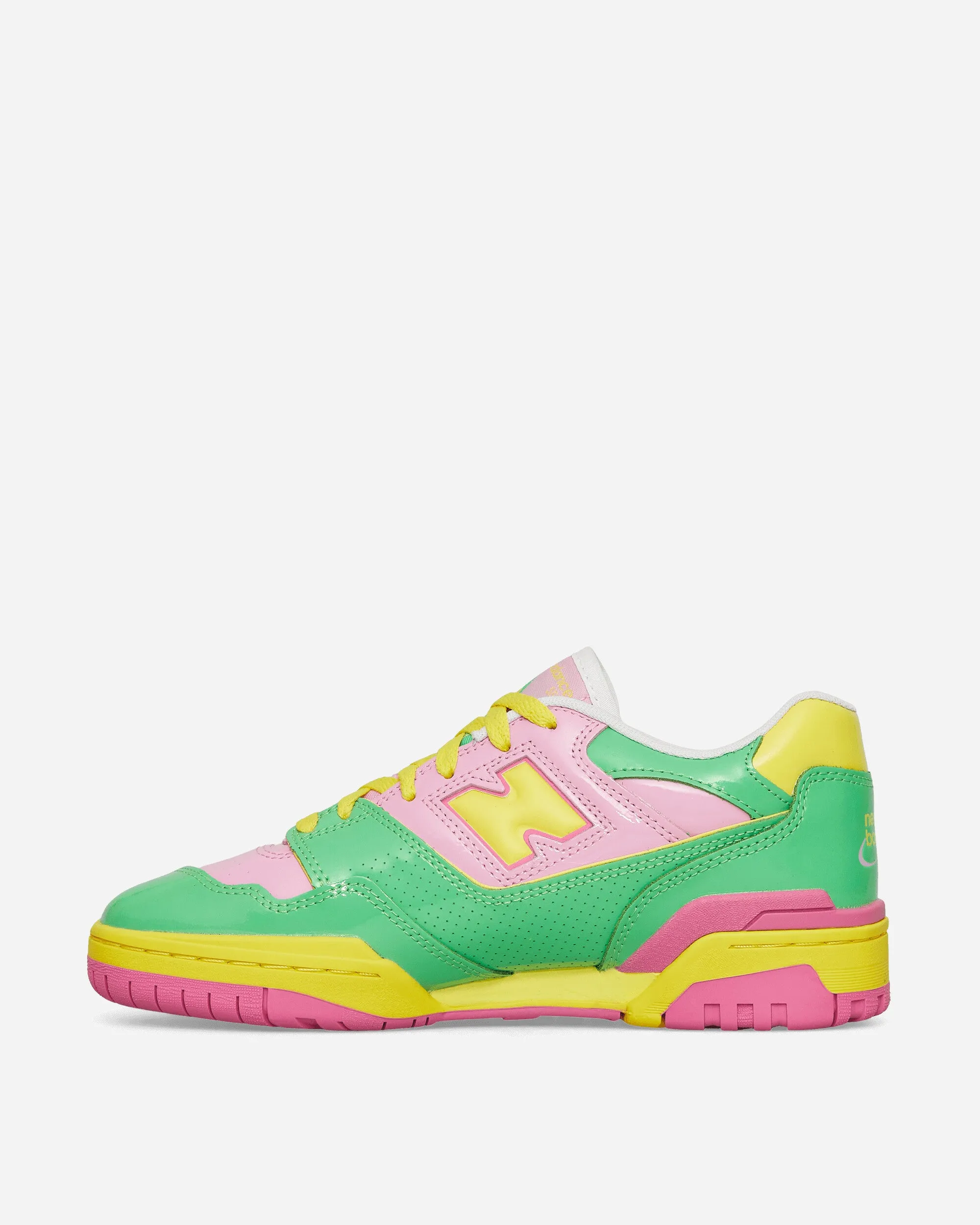 550 Sneakers Pink / Green / Lime Hybrid Look