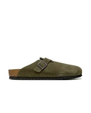Supportive Step Birkenstock Boston Thyme Tonal Suede