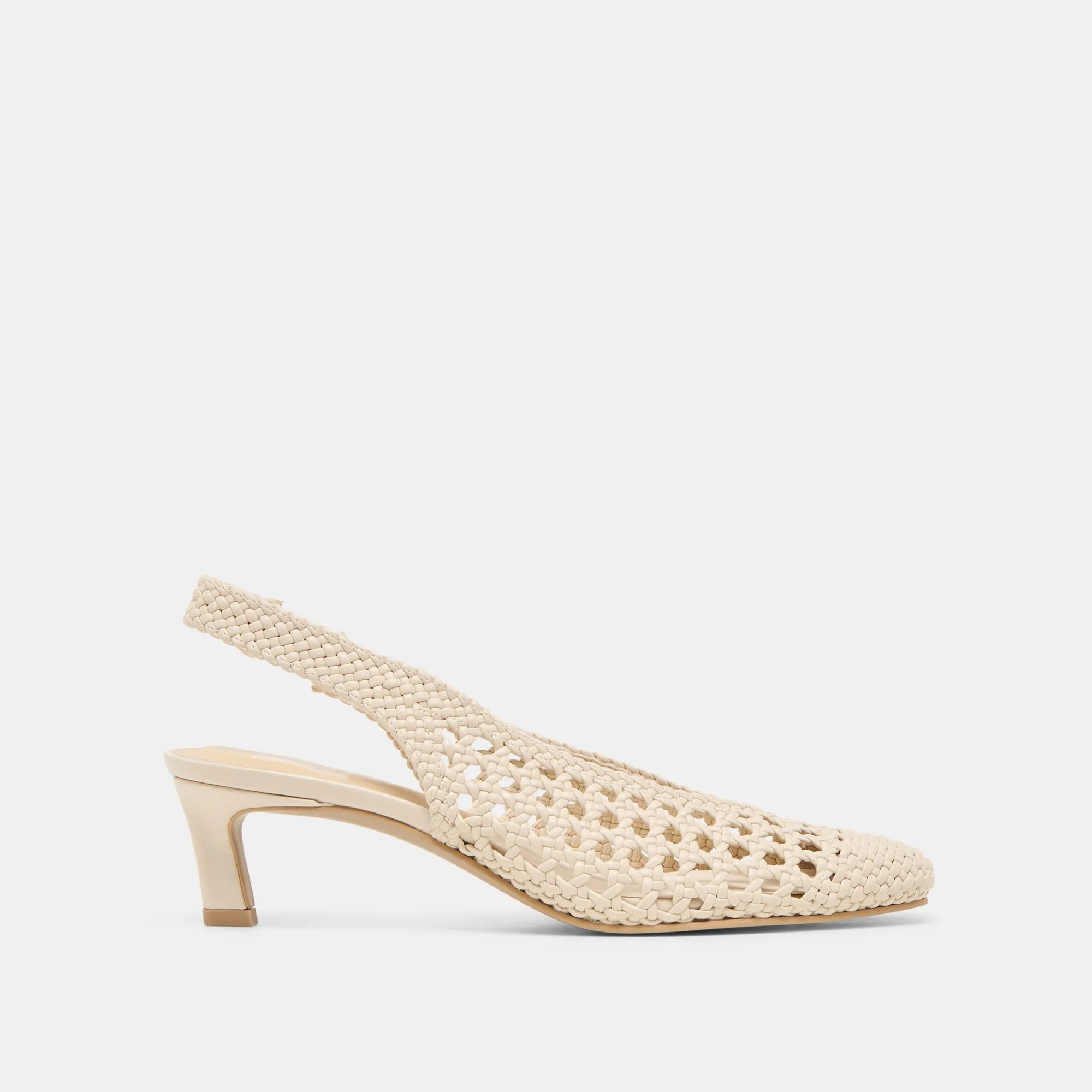 FAWNE HEELS CREME WOVEN STELLA All-day Comfort Velvet Wedding Heels