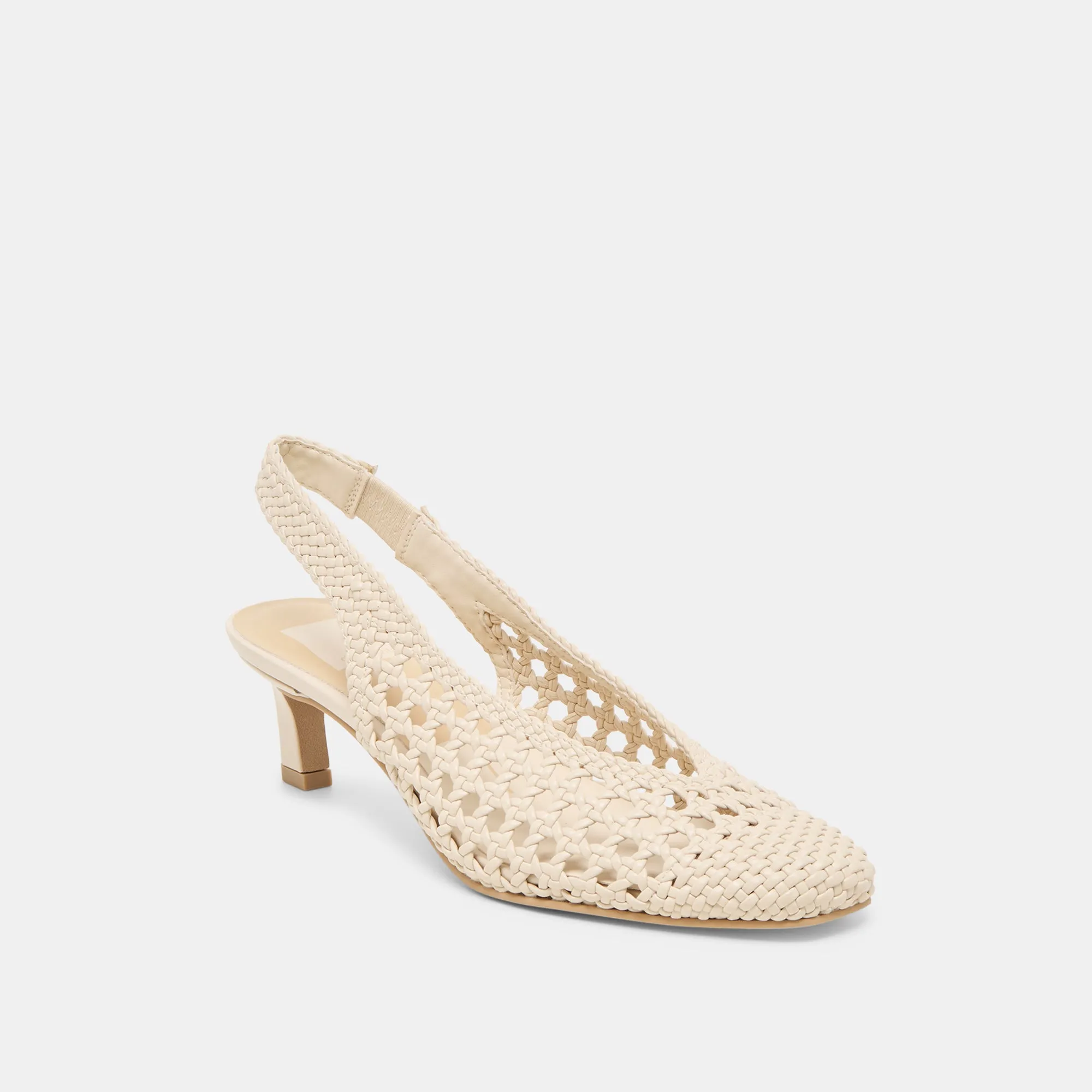 FAWNE HEELS CREME WOVEN STELLA Classy Heels