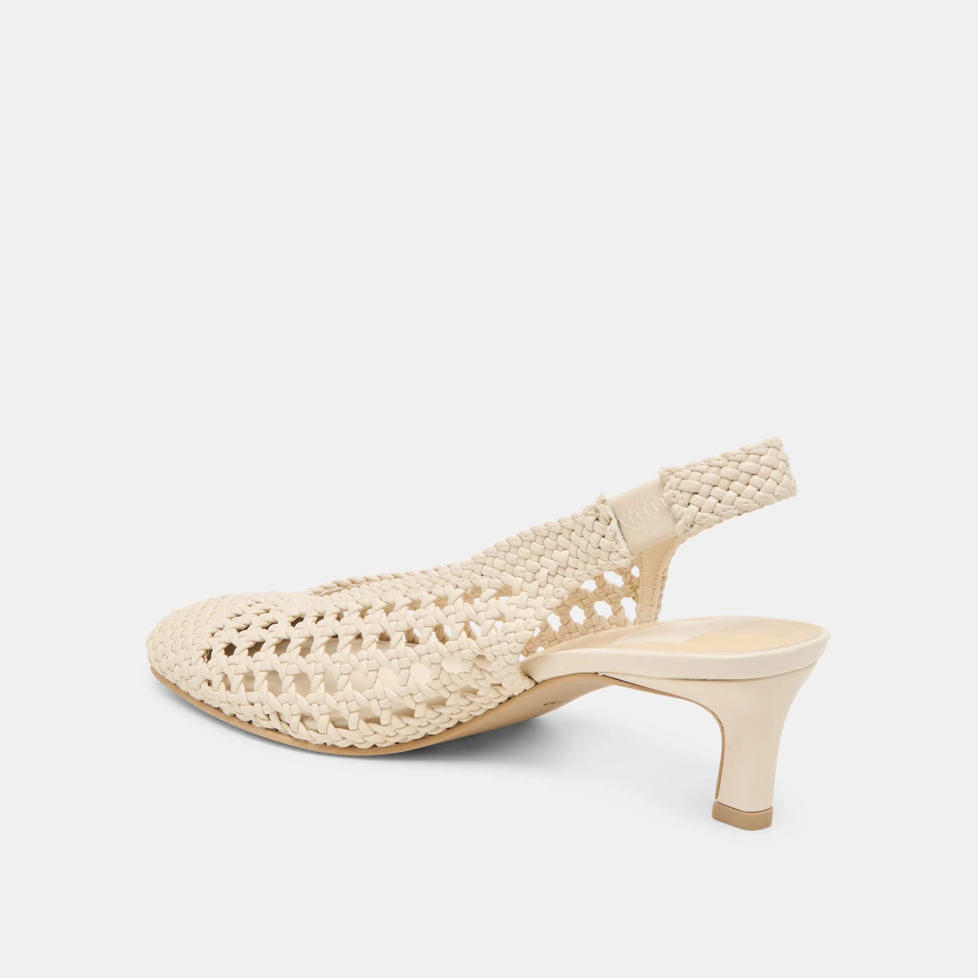 FAWNE HEELS CREME WOVEN STELLA Sexy Red Heels