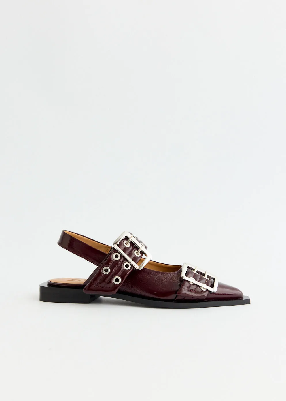 Fast Lifestyle Feminine Buckle Ballerinas