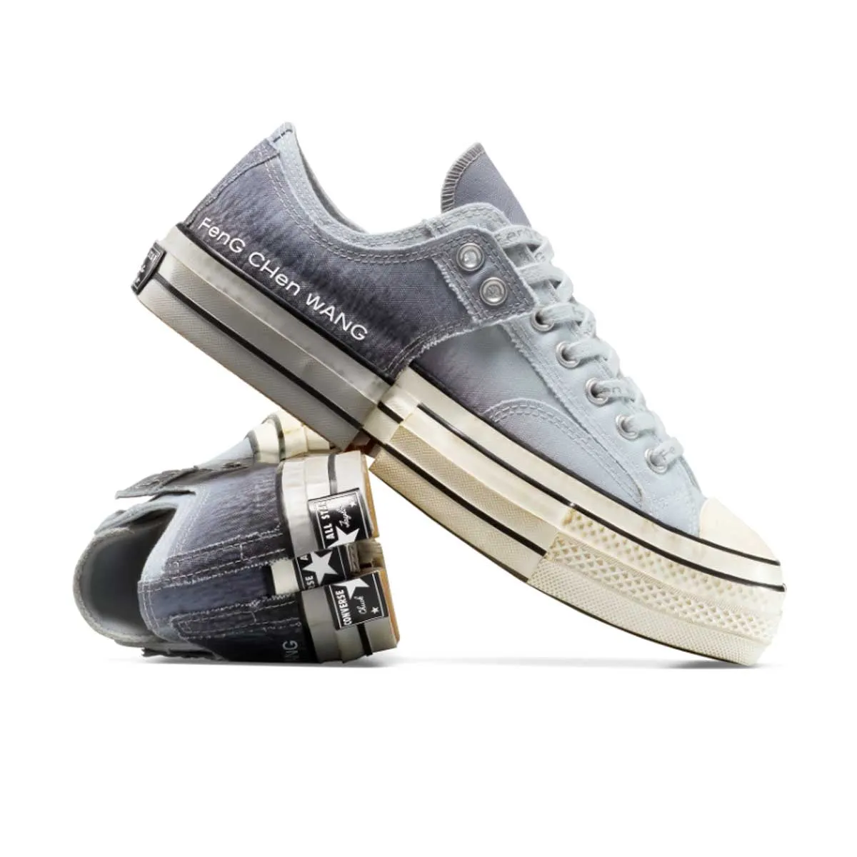 Smooth Flex Stone Walk   Feng Chen Wang 2-in-1 Chuck 70 Low Top 'Dove Grey'