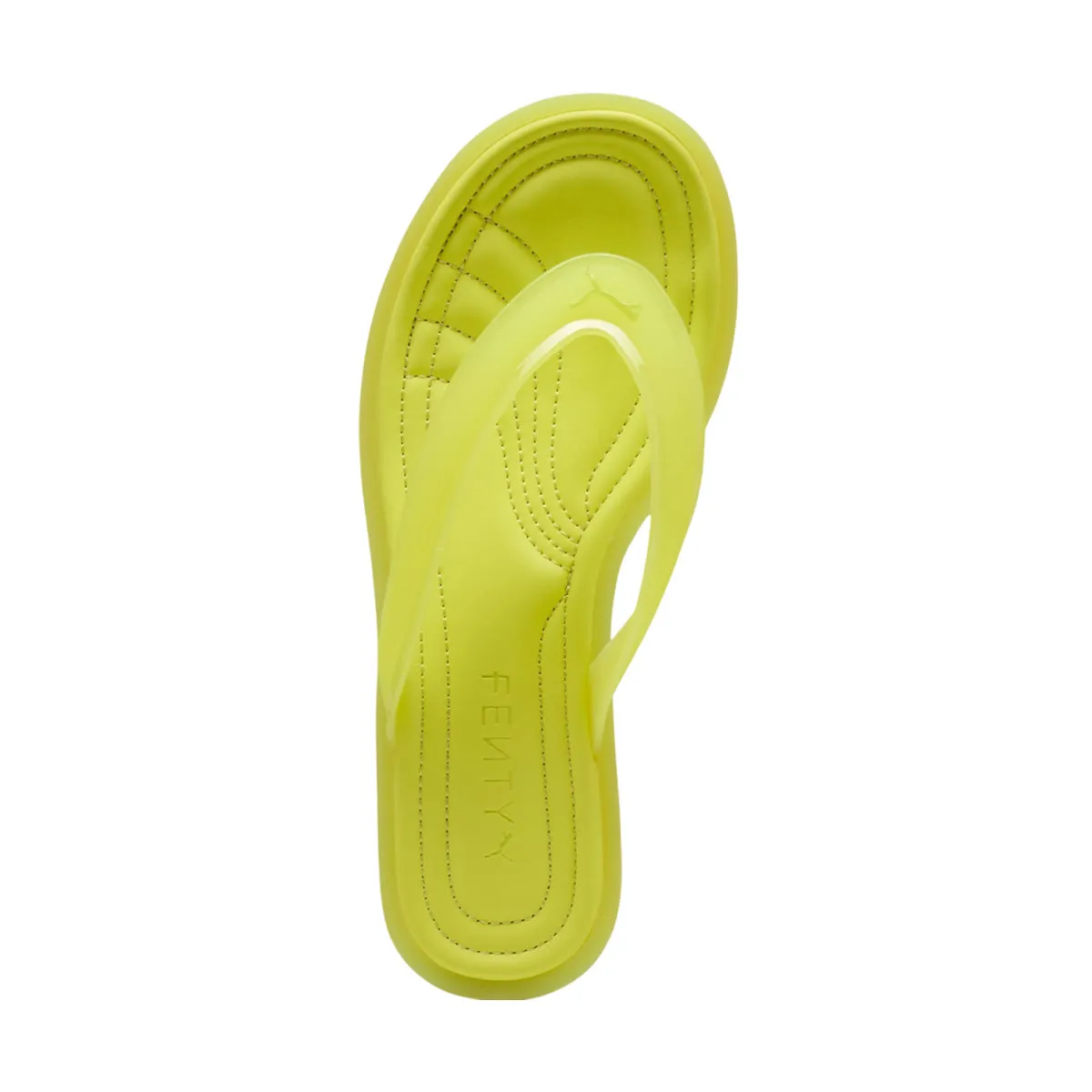   FENTY Cat Cleat Jelly 'Lime Sheen' Slip On Design