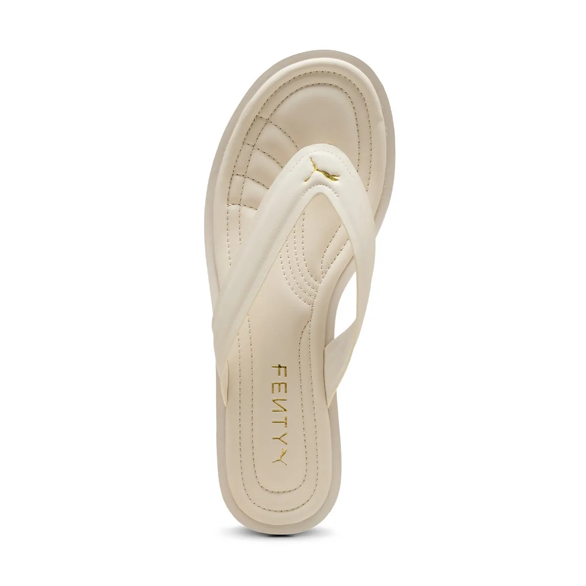   FENTY Cat Cleat Slides 'Alpine Snow PUMA Gold' Coast Step