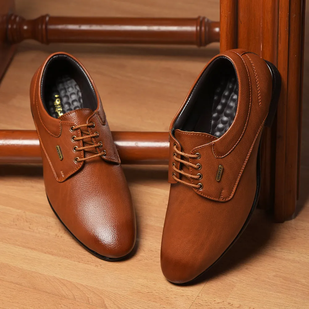 Fortune By Liberty Men HOL-110 Tan Formal Lacing Derby Shoes Heritage Craft