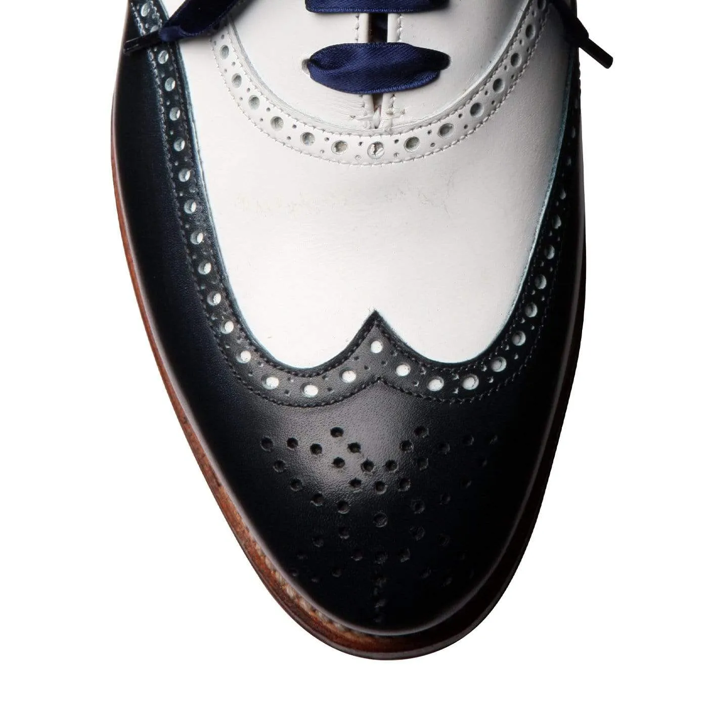 Jenny Navy & White Chic Step Shoes Sophisticated Style