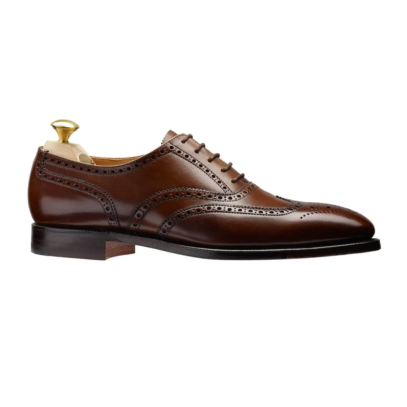 Finsbury Dark Brown Burnished Calf International Oxfords
