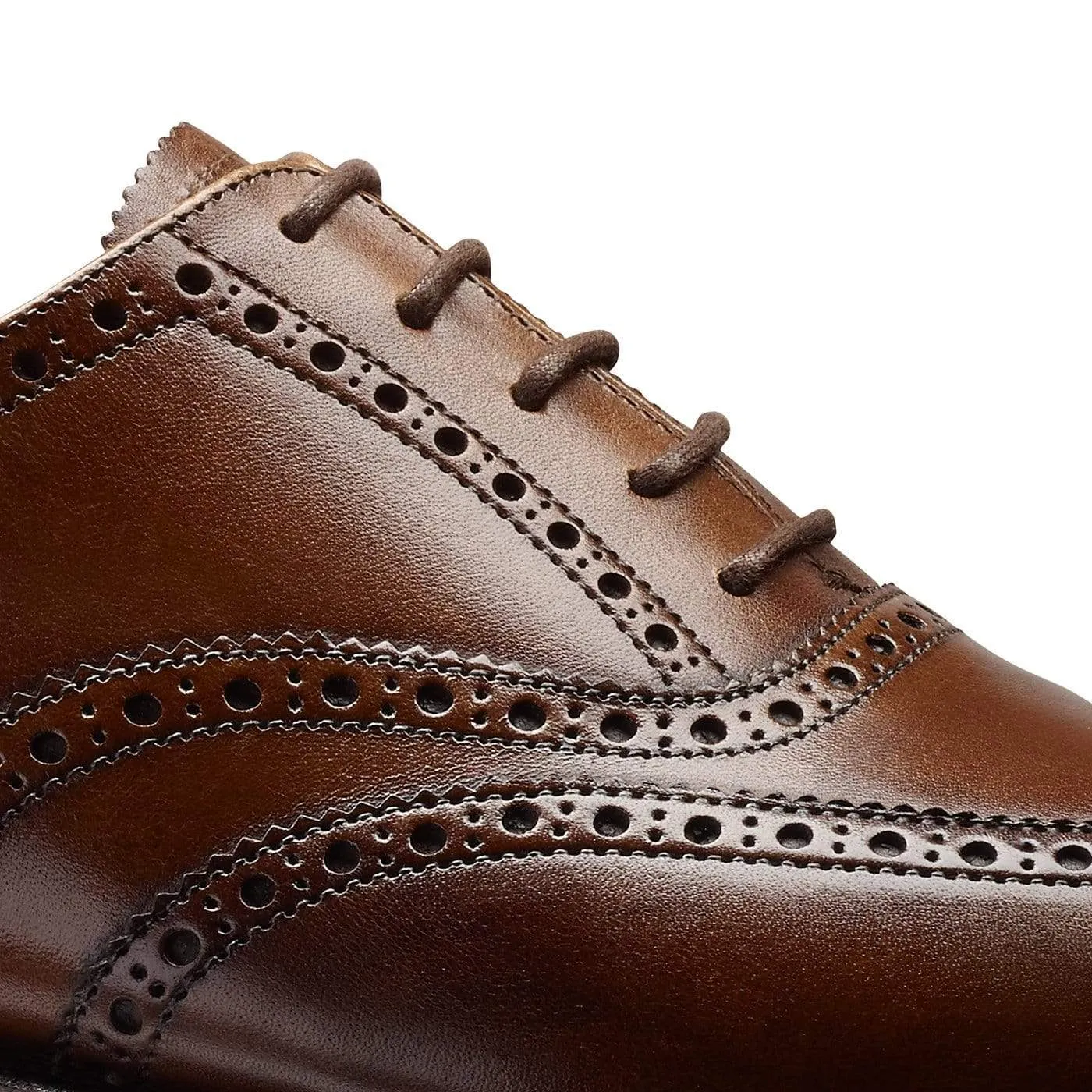 Polished Brown Oxfords Workday Look Finsbury Dark Brown Burnished Calf