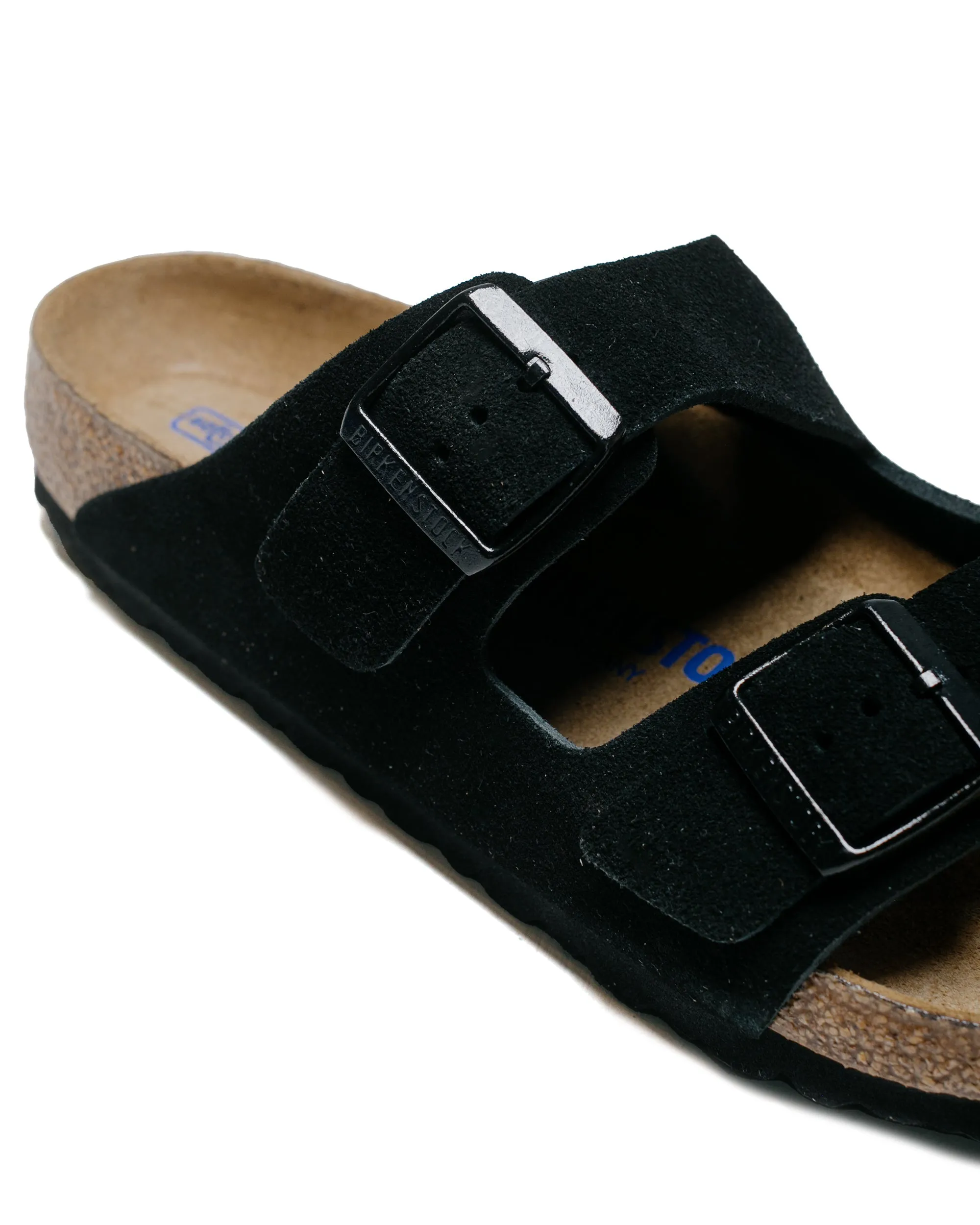 Birkenstock Arizona Black Suede Sporty Edge