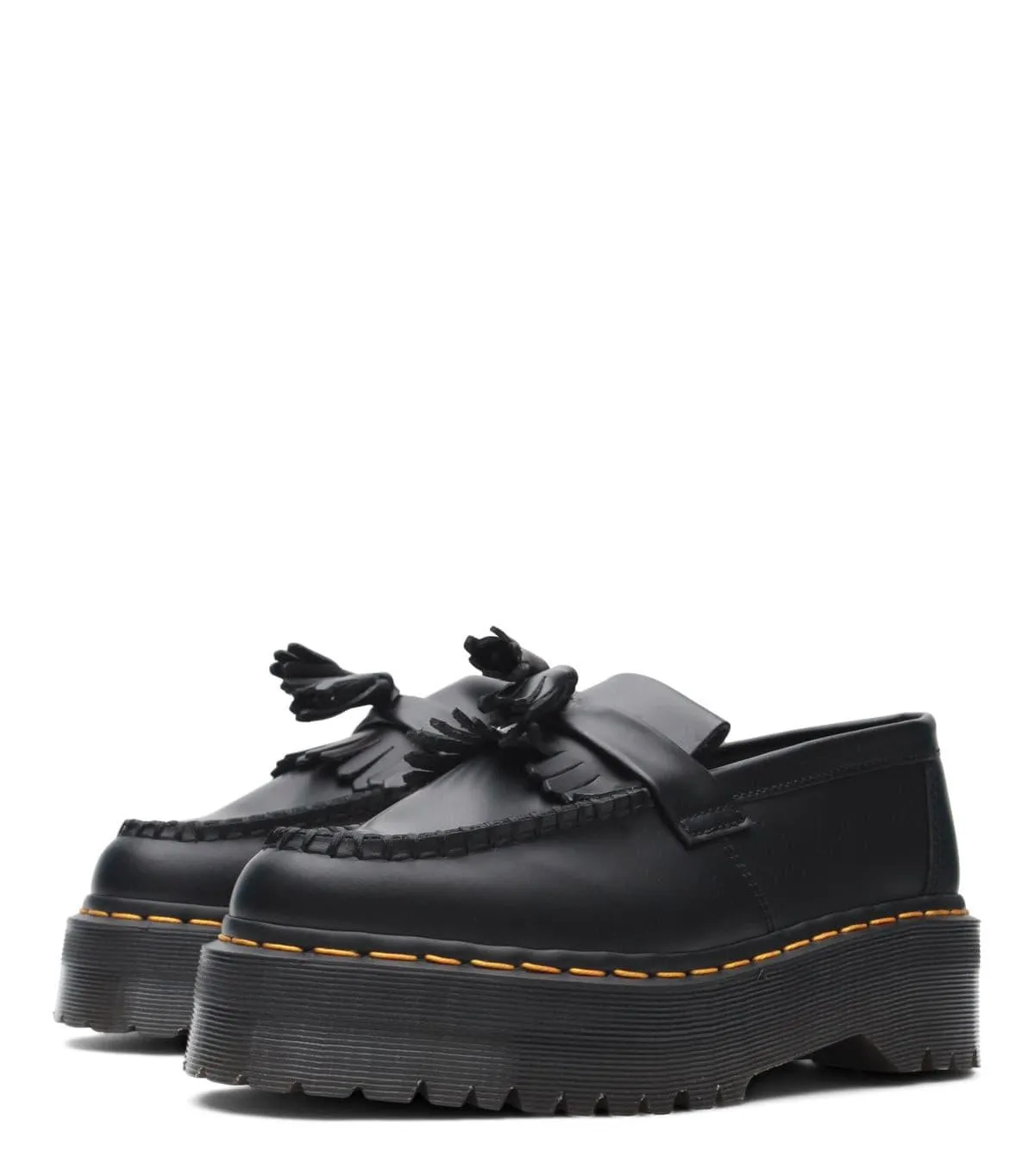 thick - soled Dr. Martens Adrian Quad Smooth Black