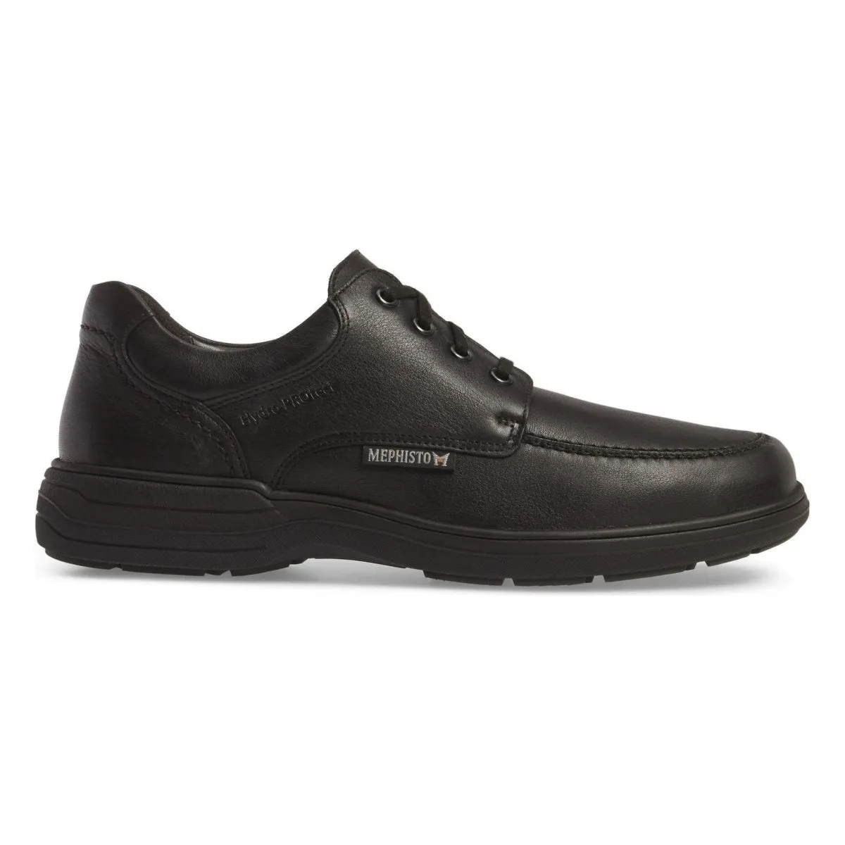 Mephisto Men's DoukHydroProtect Moc Toe Derby Black Waterproof Chase Hike